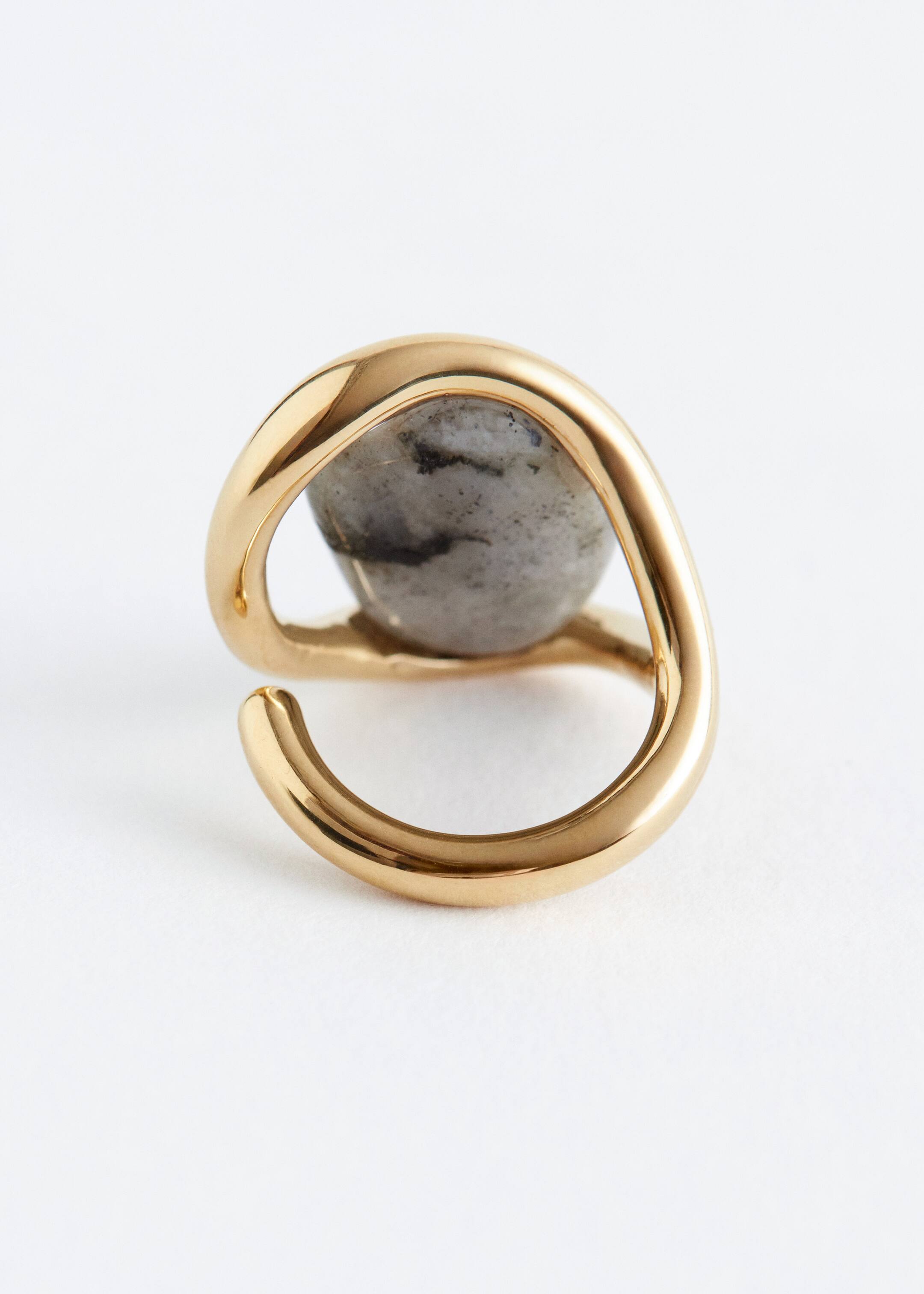 Visualizza immagine più grande: Anello con design a filo e pietra - Oro/Verde kaki - DONNA | H&M IT 3