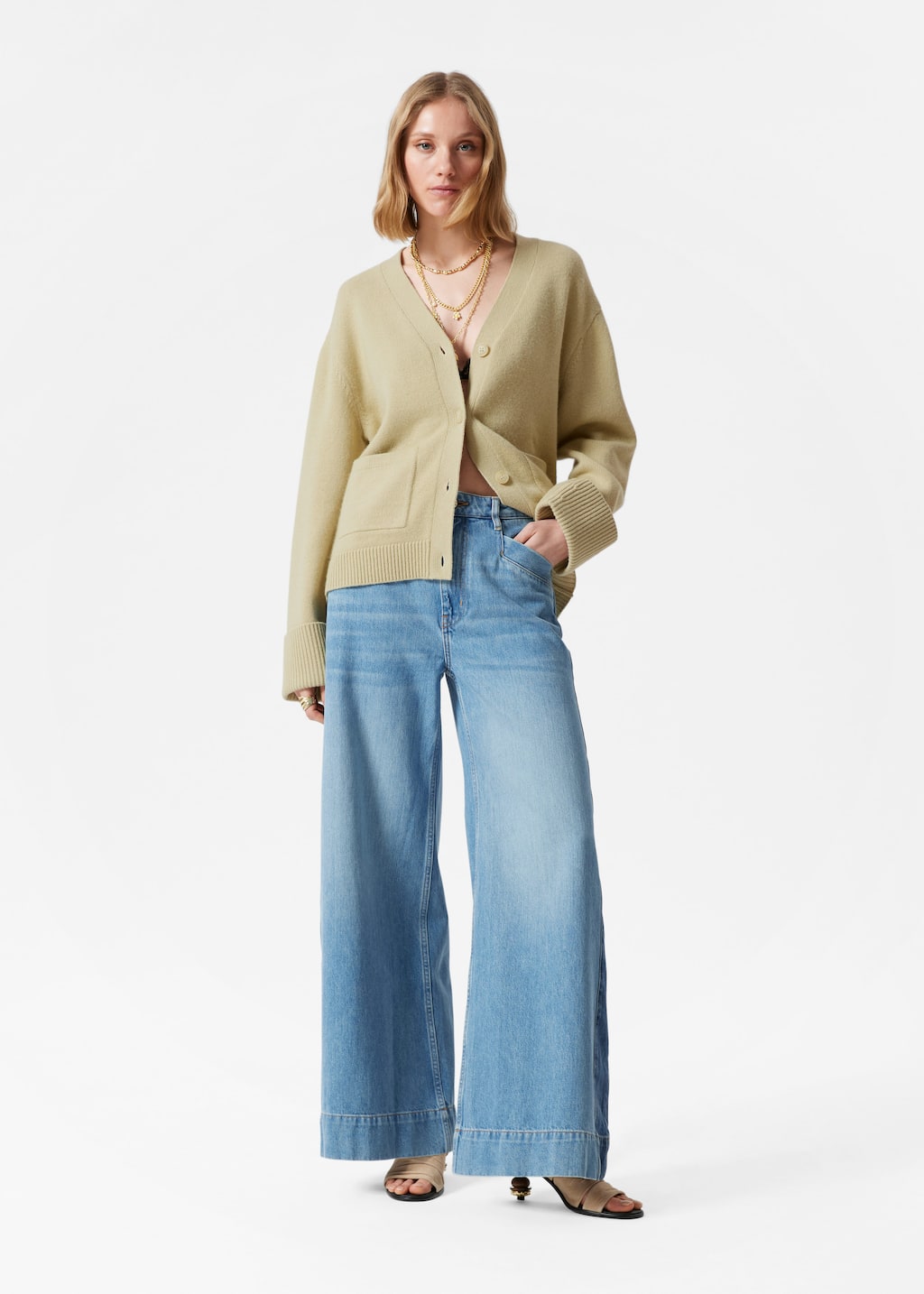 Image of Patch-Pocket Cardigan