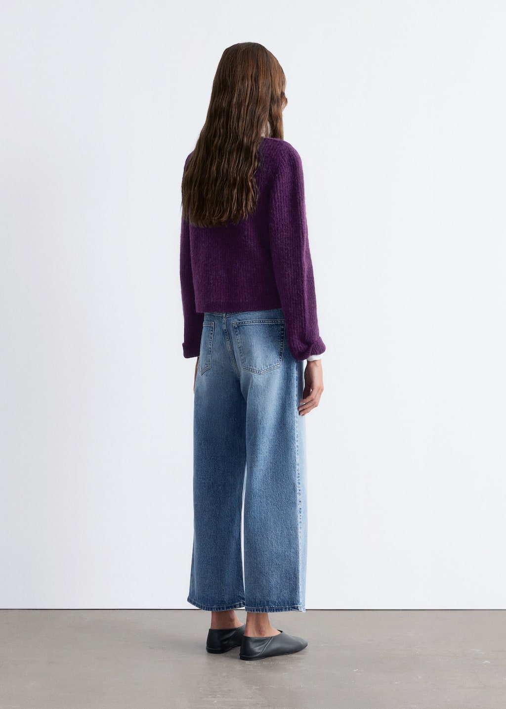 Image of Rib-Knit Cardigan