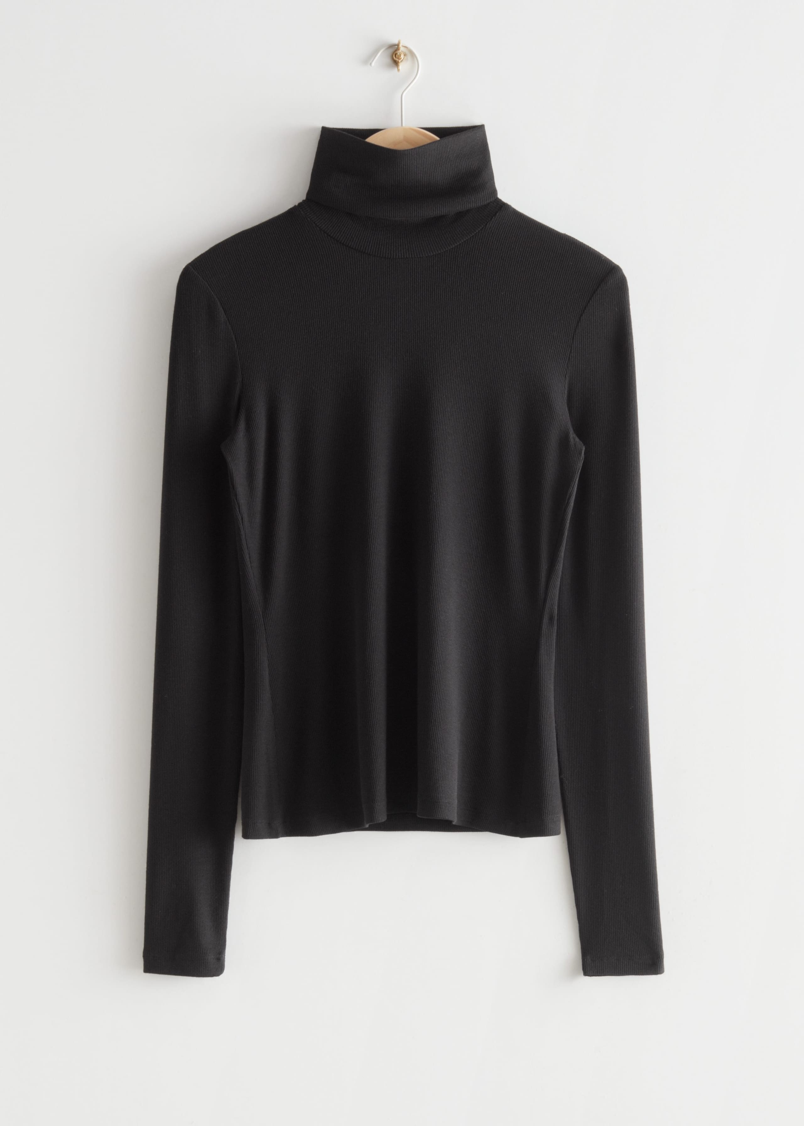 Fitted Turtleneck Top - Beige - Still Life