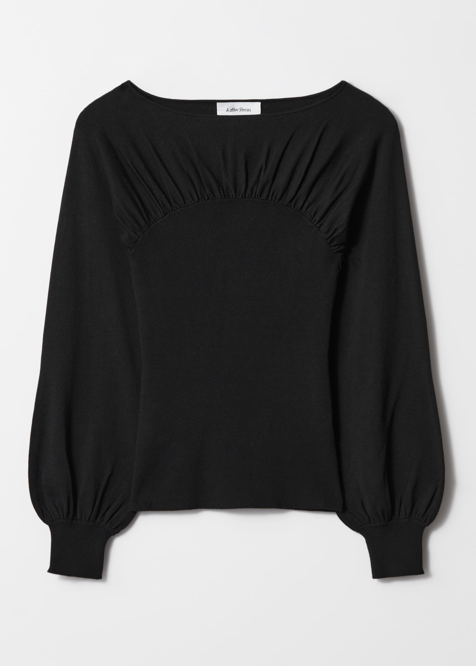 Pull froncé - Noir/Violet