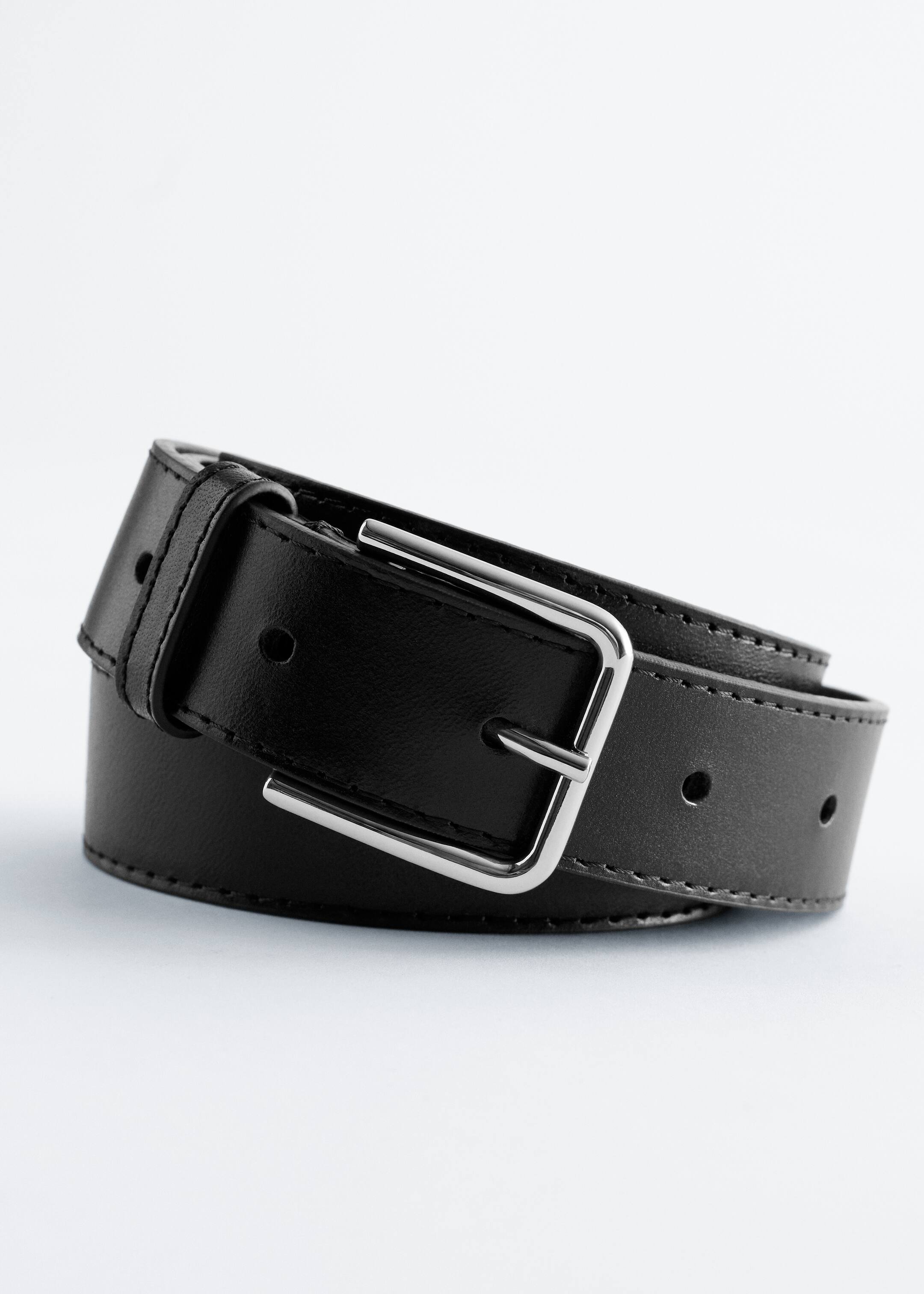 Agrandir l'image: Ceinture en cuir - Noir - FEMME | H&M BE 3