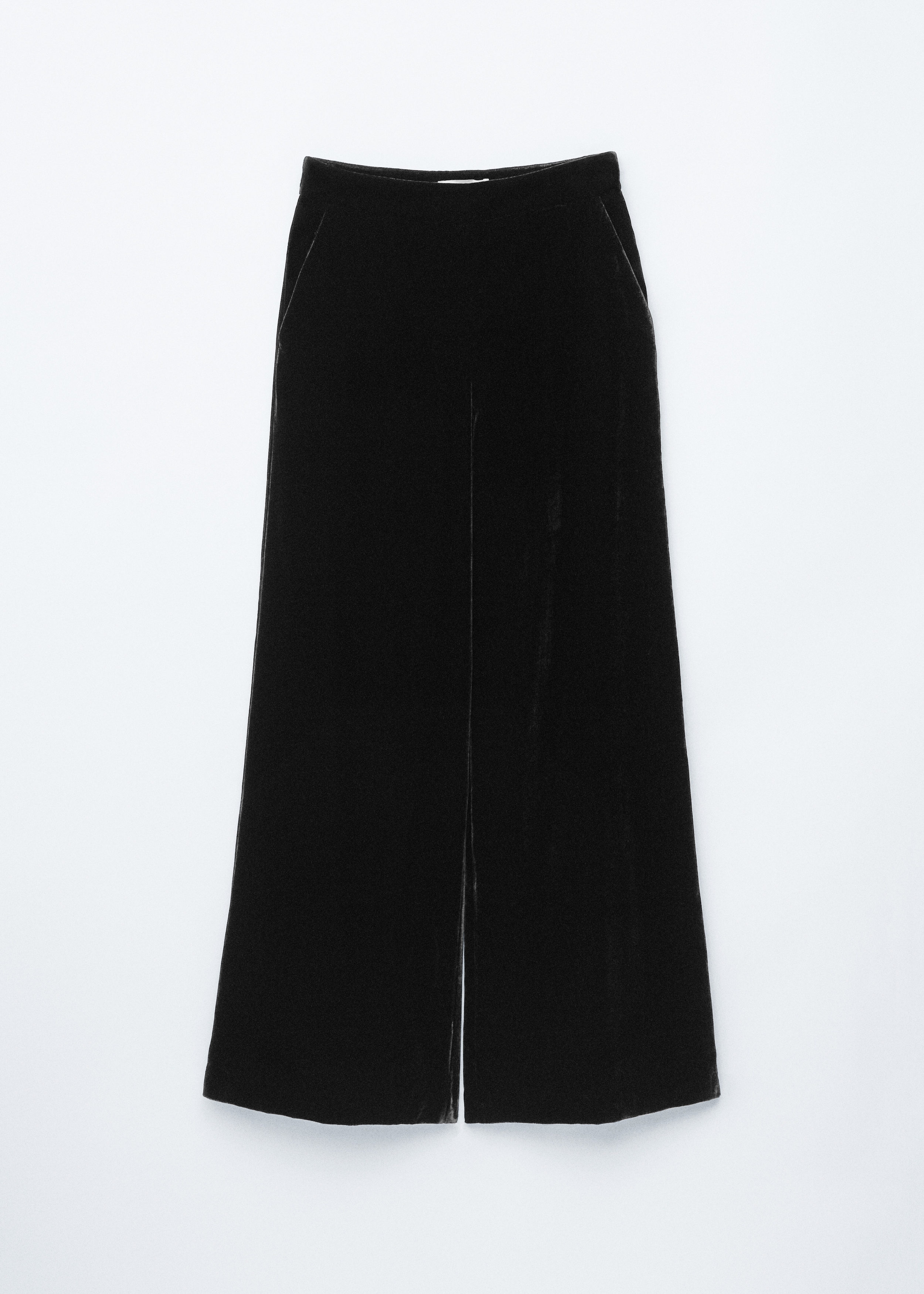 Wide-Leg Velvet Trousers
