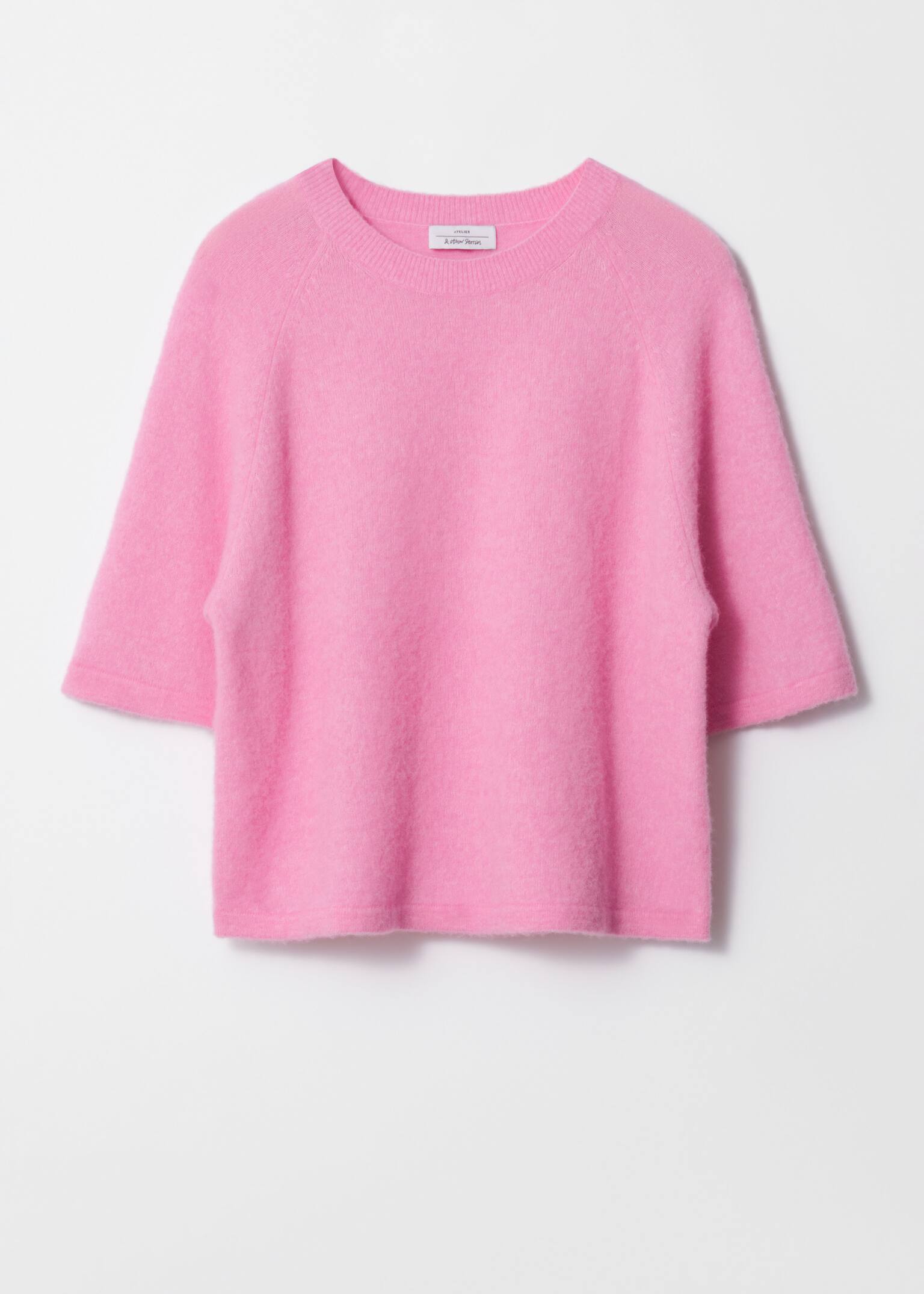 Strikket topp i alpakkablanding - Myk rosa/Muldvarp/Havre/Burgunder/Grå/Rød/Lyserosa/Dusty blå/Svart