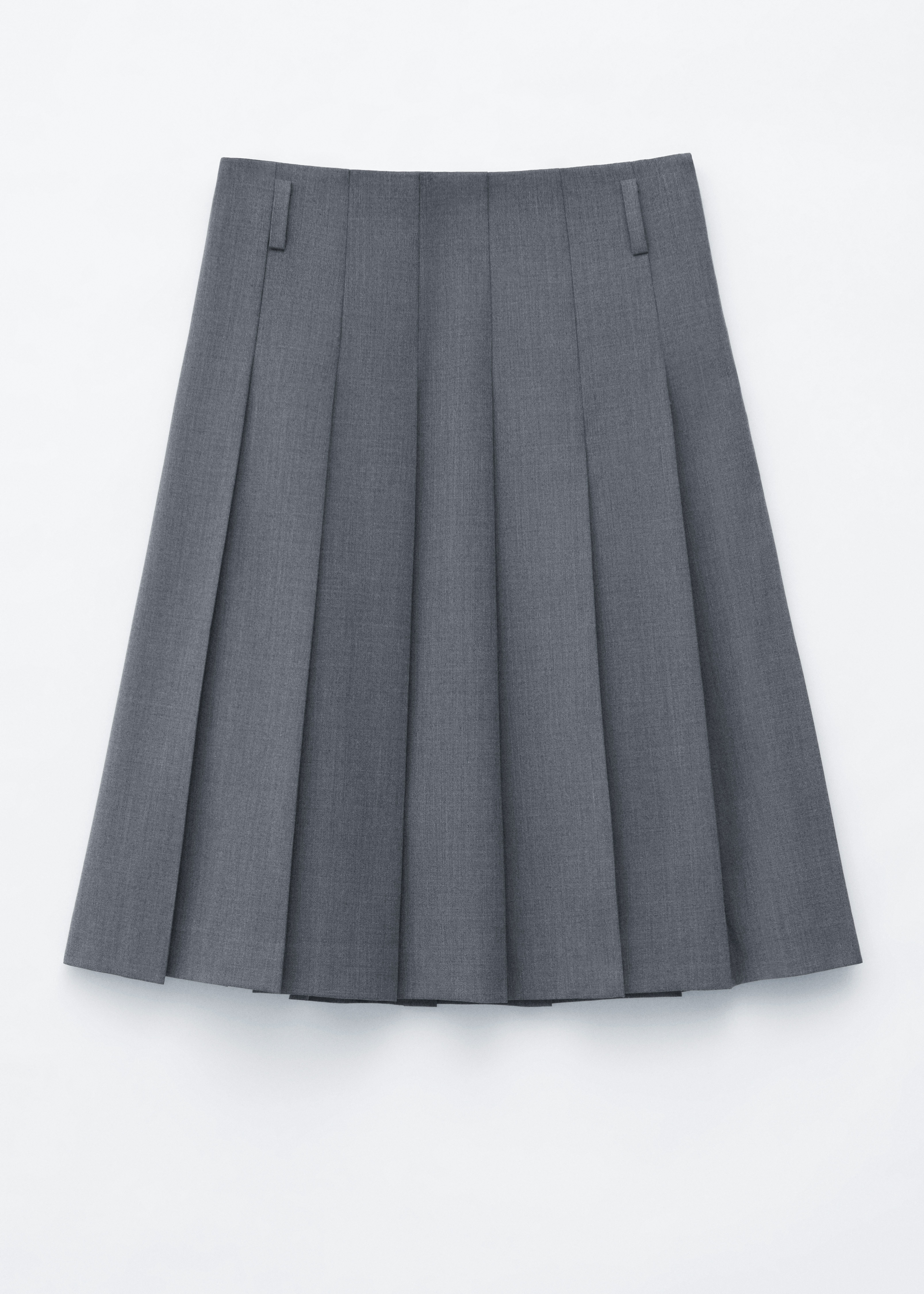 Pleated Skirt - אפור כהה