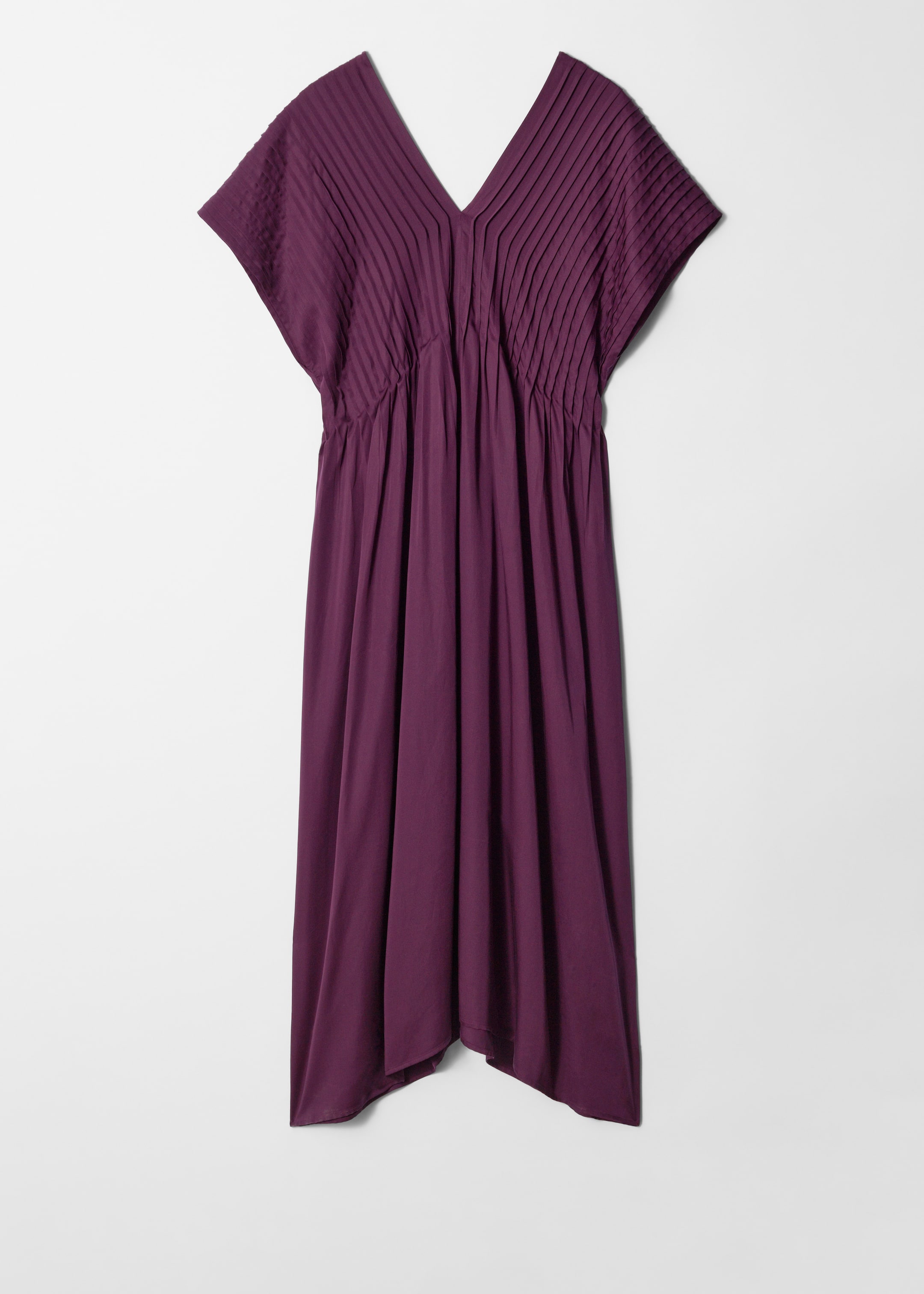 Visualizza immagine più grande: Abito midi Dolman a pieghe - Viola scuro - DONNA | H&M IT 5