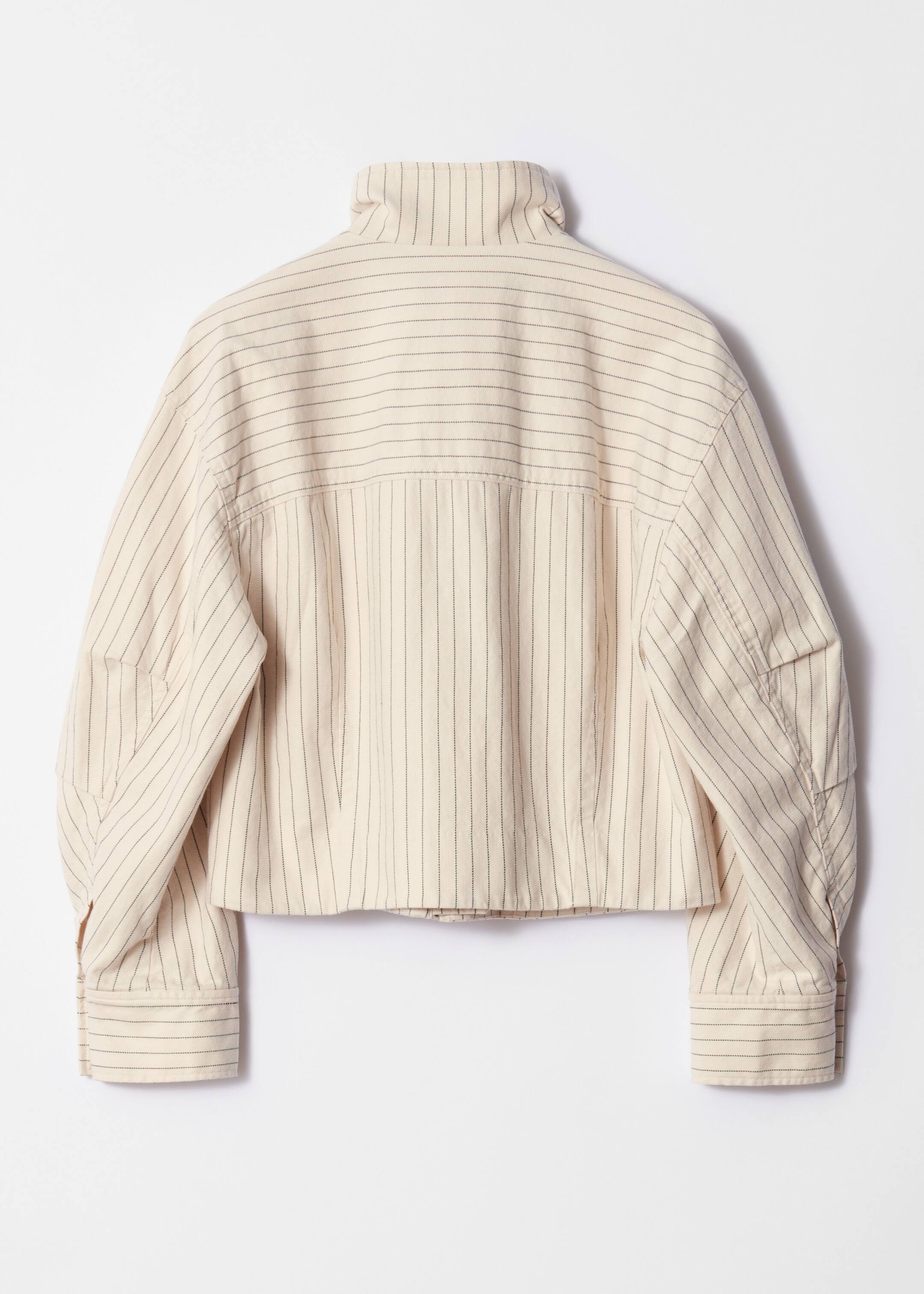 Grotere afbeelding bekijken: Patch-Pocket Jacket - Cream pinstripe - DAMES | H&M BE 2