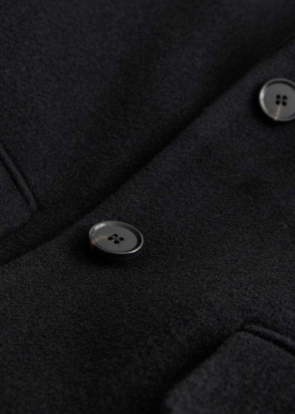 Relaxed Fit Wool Coat - {{variantName}} - Descriptive Detail