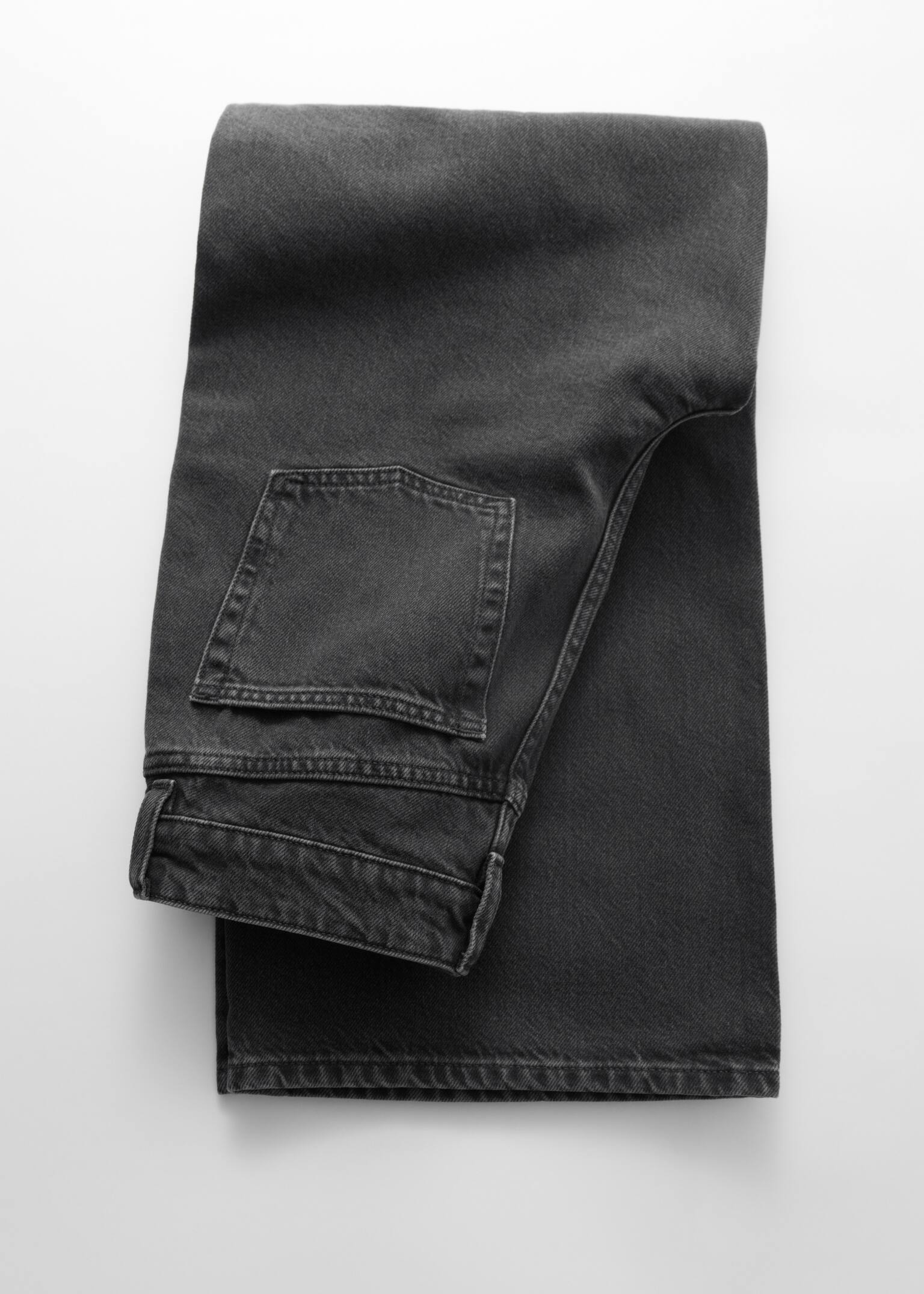 Wide-Leg Jeans - Black/Beige/Light blue - 2