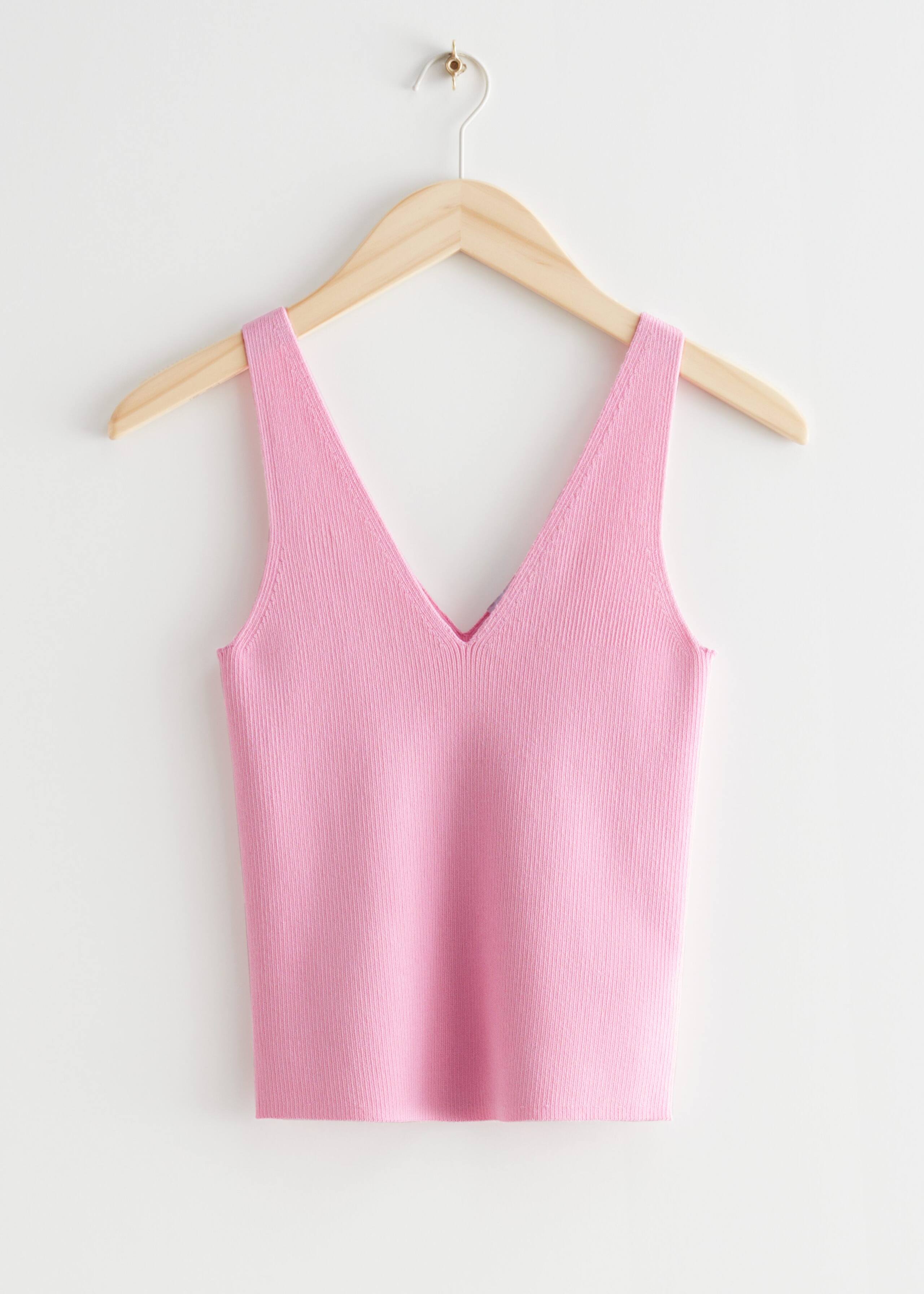 Rib Knit Tank Top - Bright Blue - Still Life