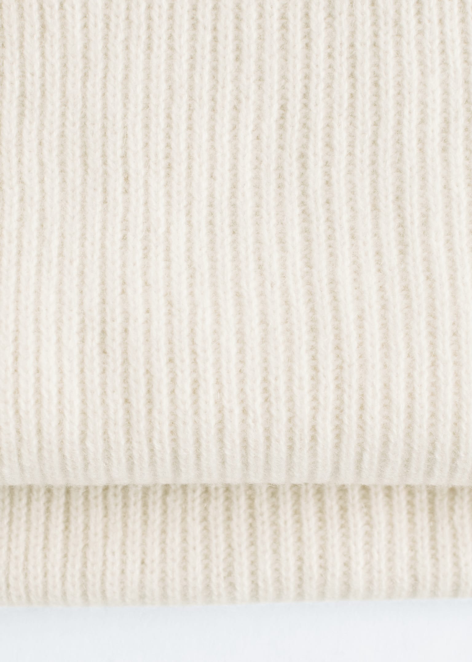 Cashmere Knit Scarf - Kremowy/Mole/Niebieski/Zielony/Przydymiony róż/Granatowy - 2