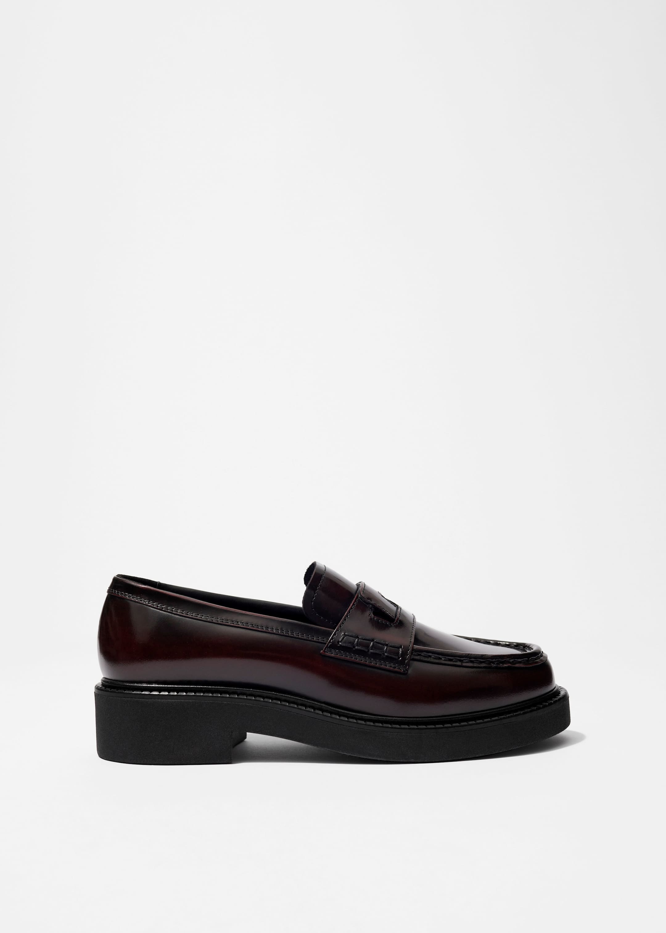Agrandir l'image: Mocassins en cuir épais - Rouge - FEMME | H&M CH 1