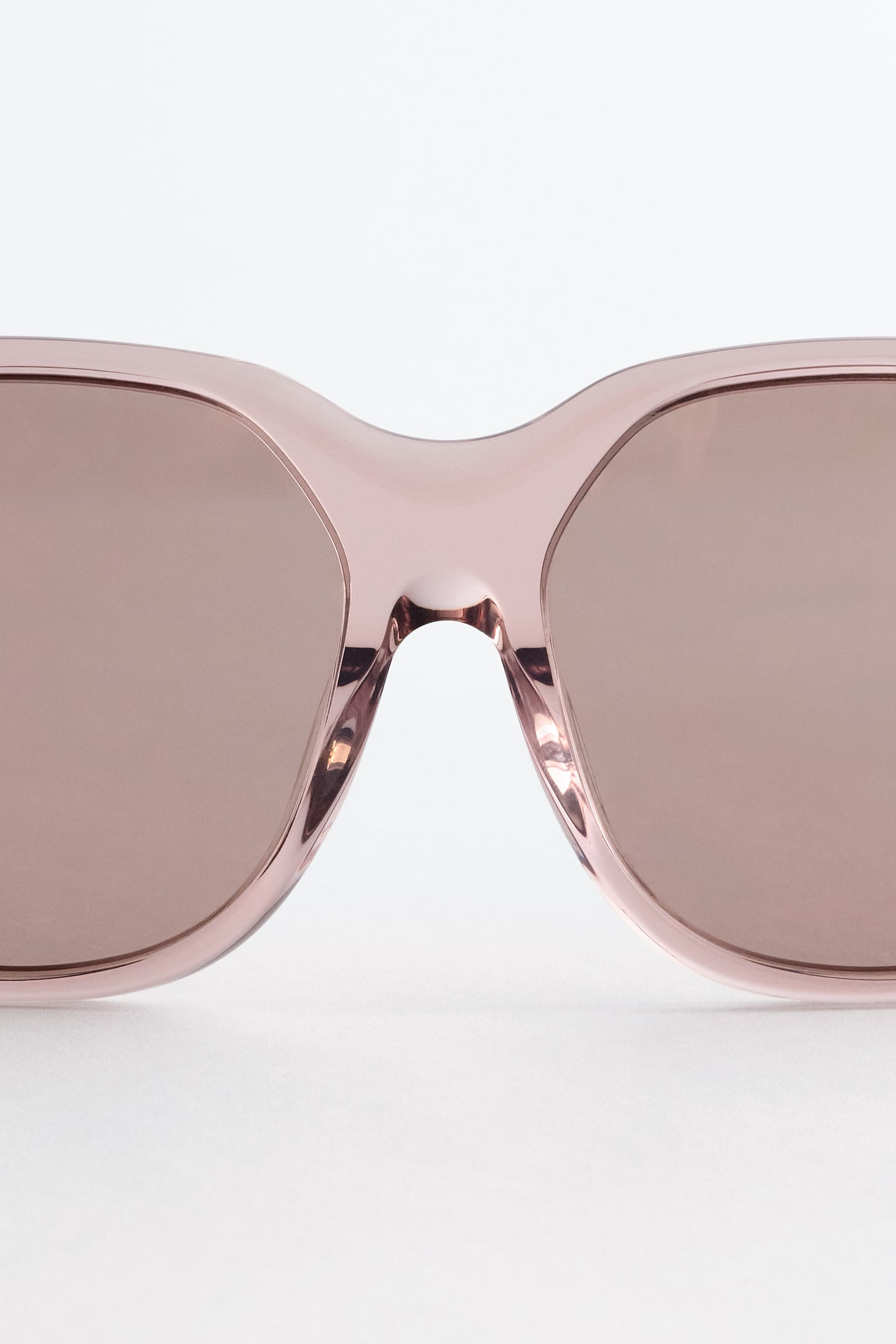 Γυαλιά Ηλίου Με Τετράγωνο Πλαίσιο - Σκονισμένο Ροζ/Γκρι - 3