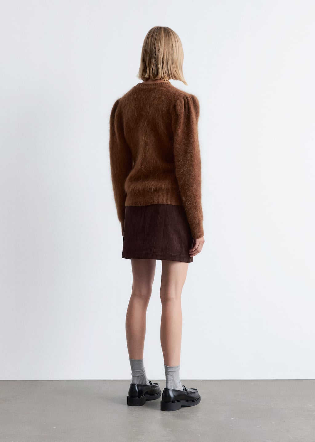 Image of Mohair-Blend Puff-Sleeve Jumper