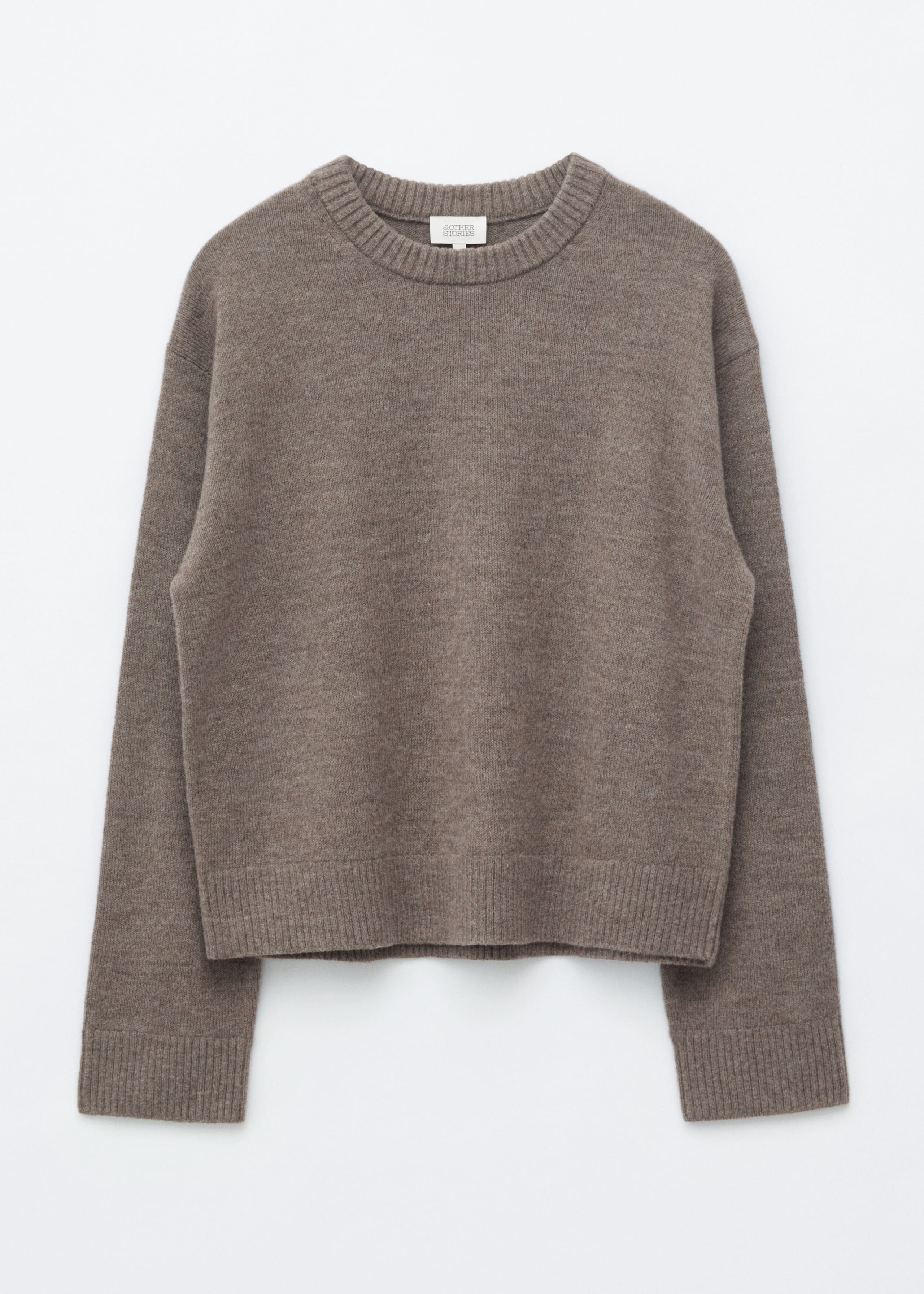 Boxy Knit Jumper - Dark Mole - Still Life