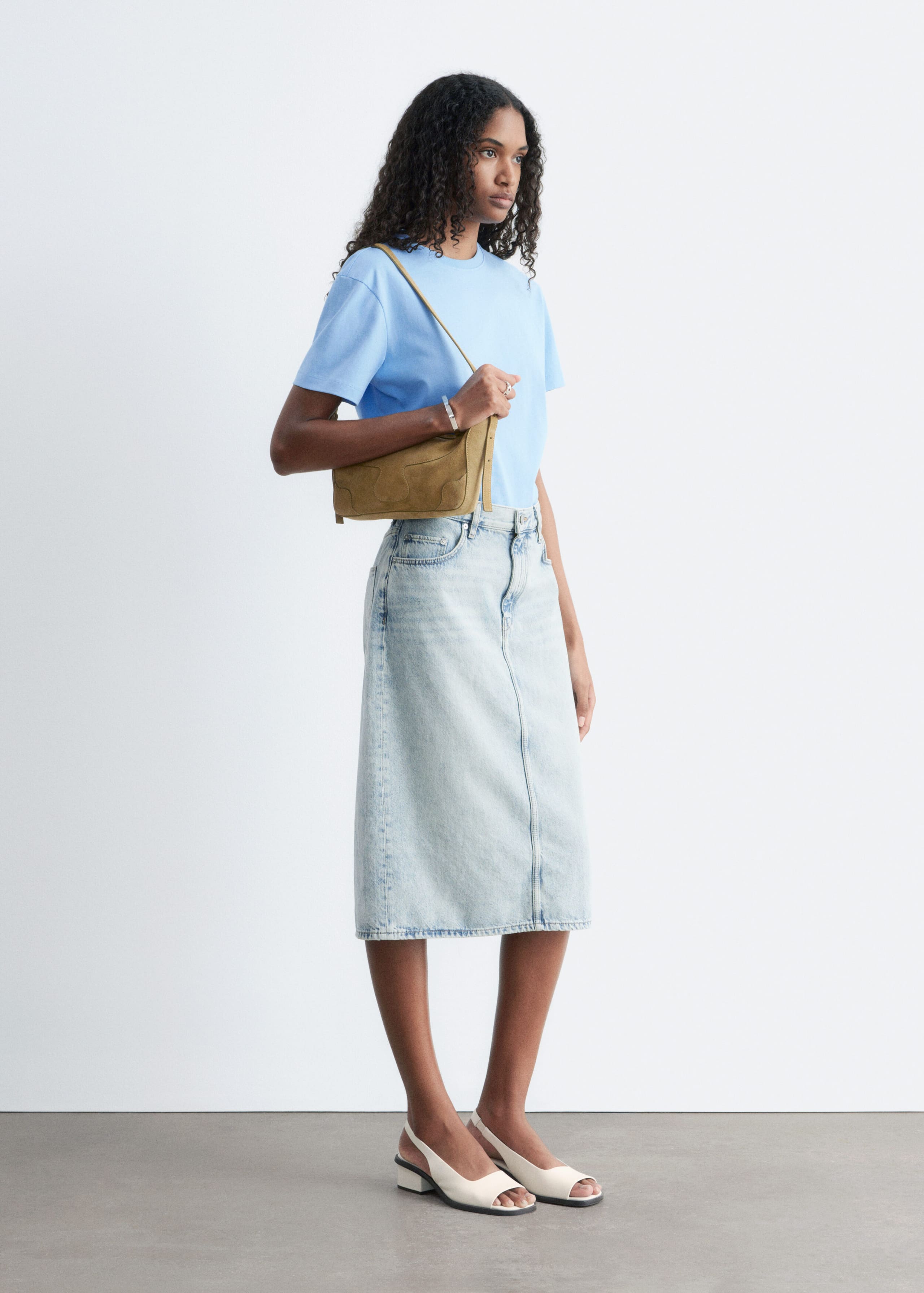 Image of Cotton Crew-Neck T-Shirt