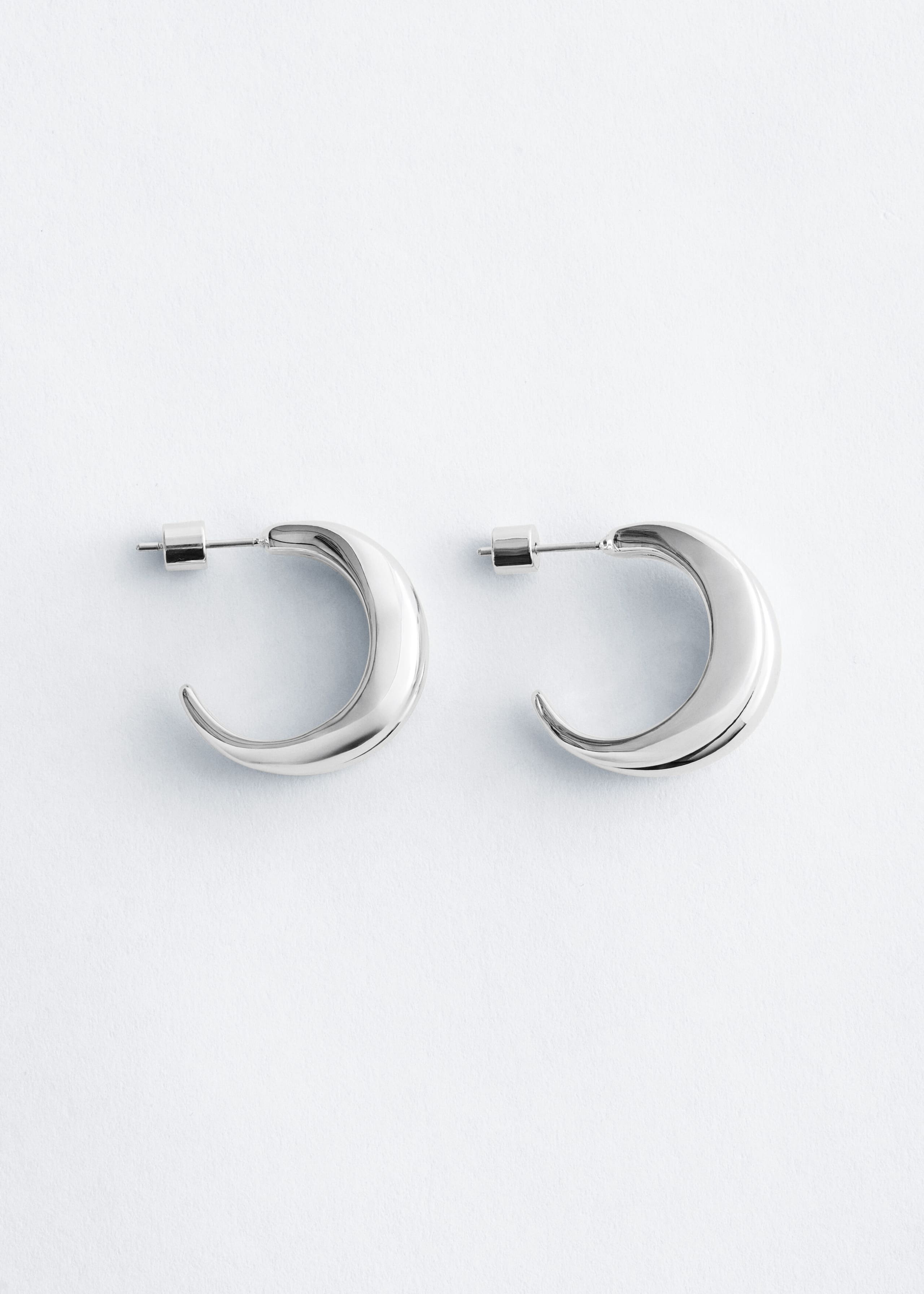 Double Hoop Earrings - Silver - Still Life