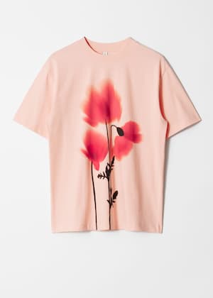 Peach Floral Print