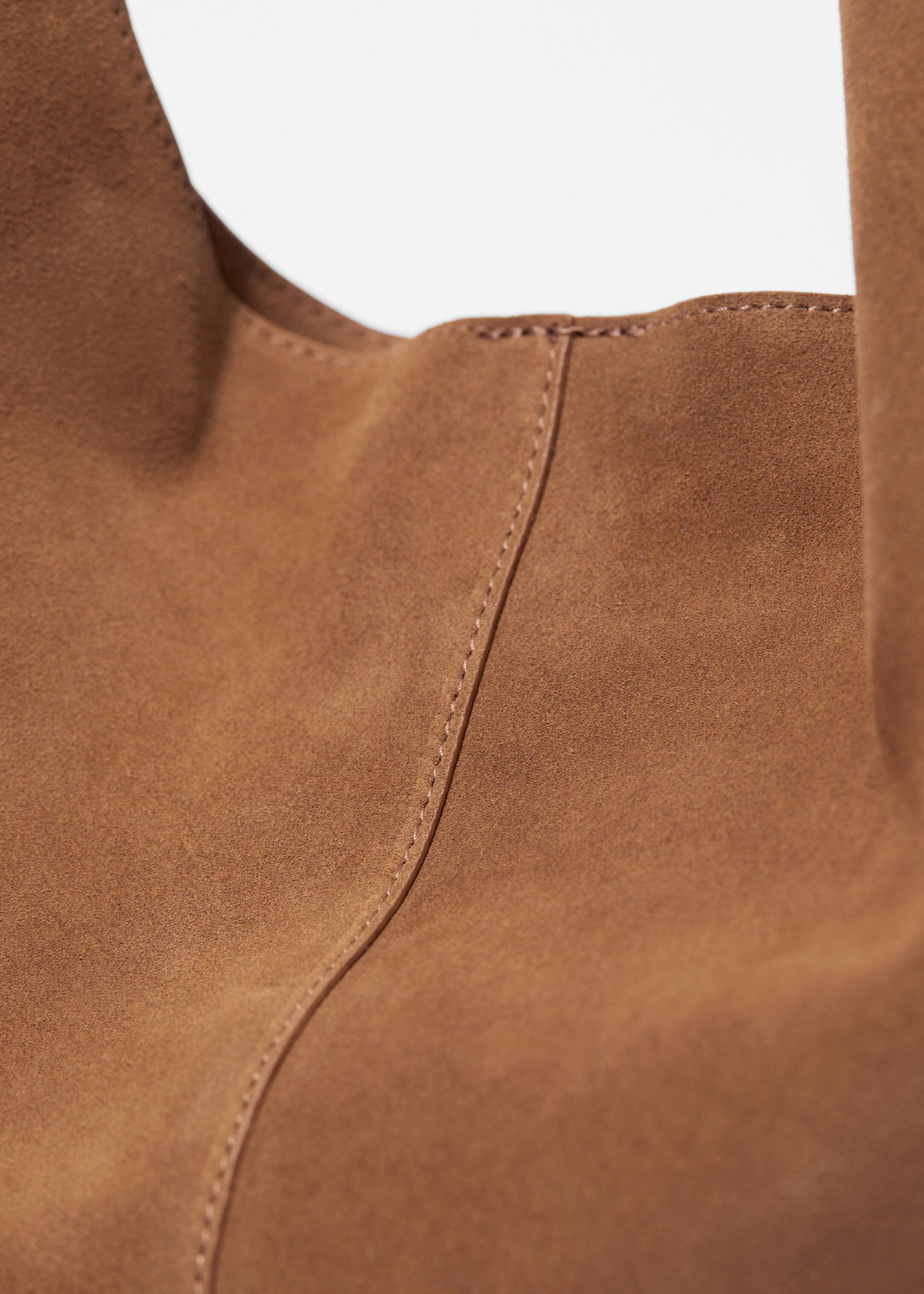 Näytä suurempi kuva: Iso mokkalaukku - Konjakinruskea - NAISET | H&M FI 3