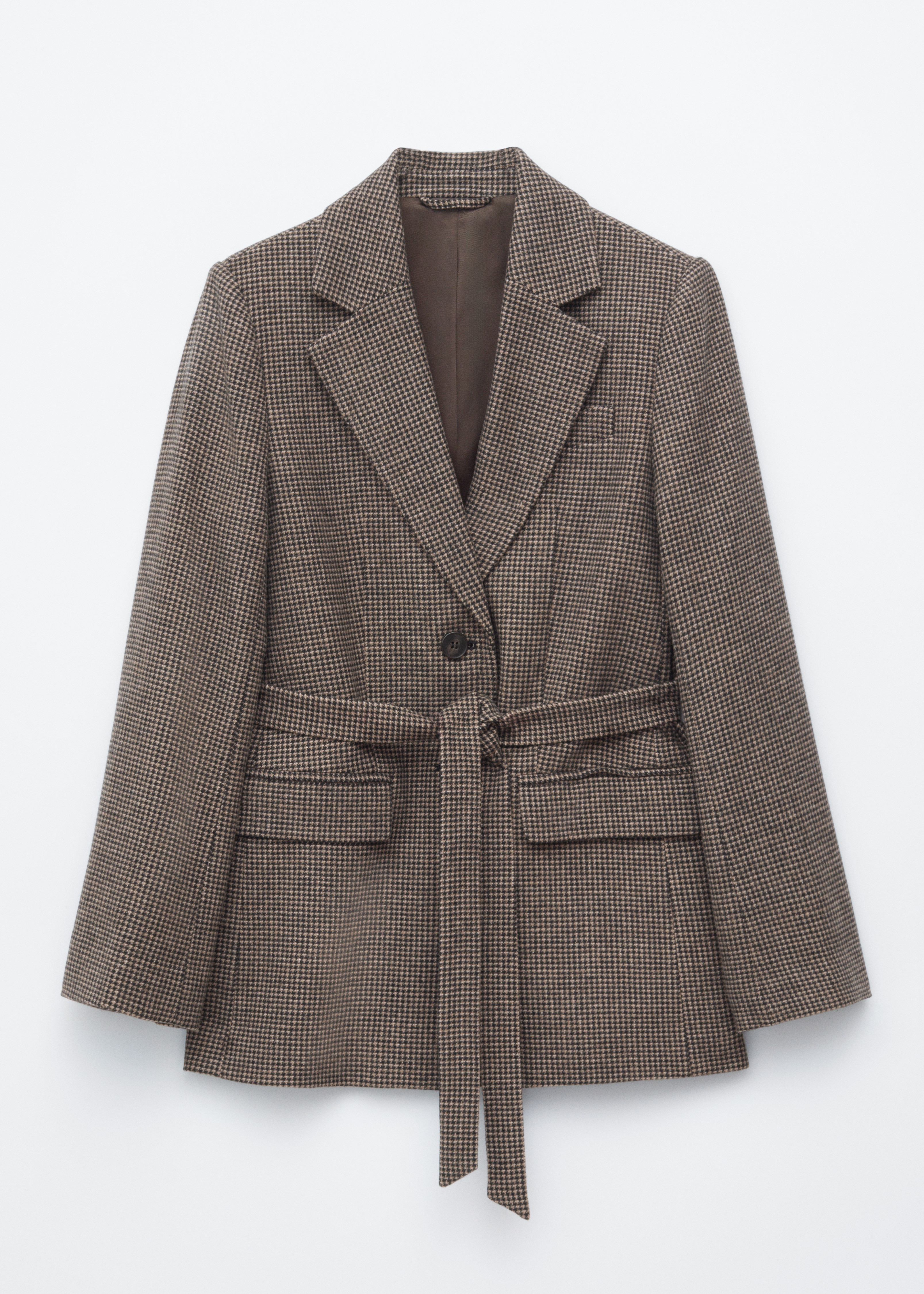 Tie-Waist Wool Blazer