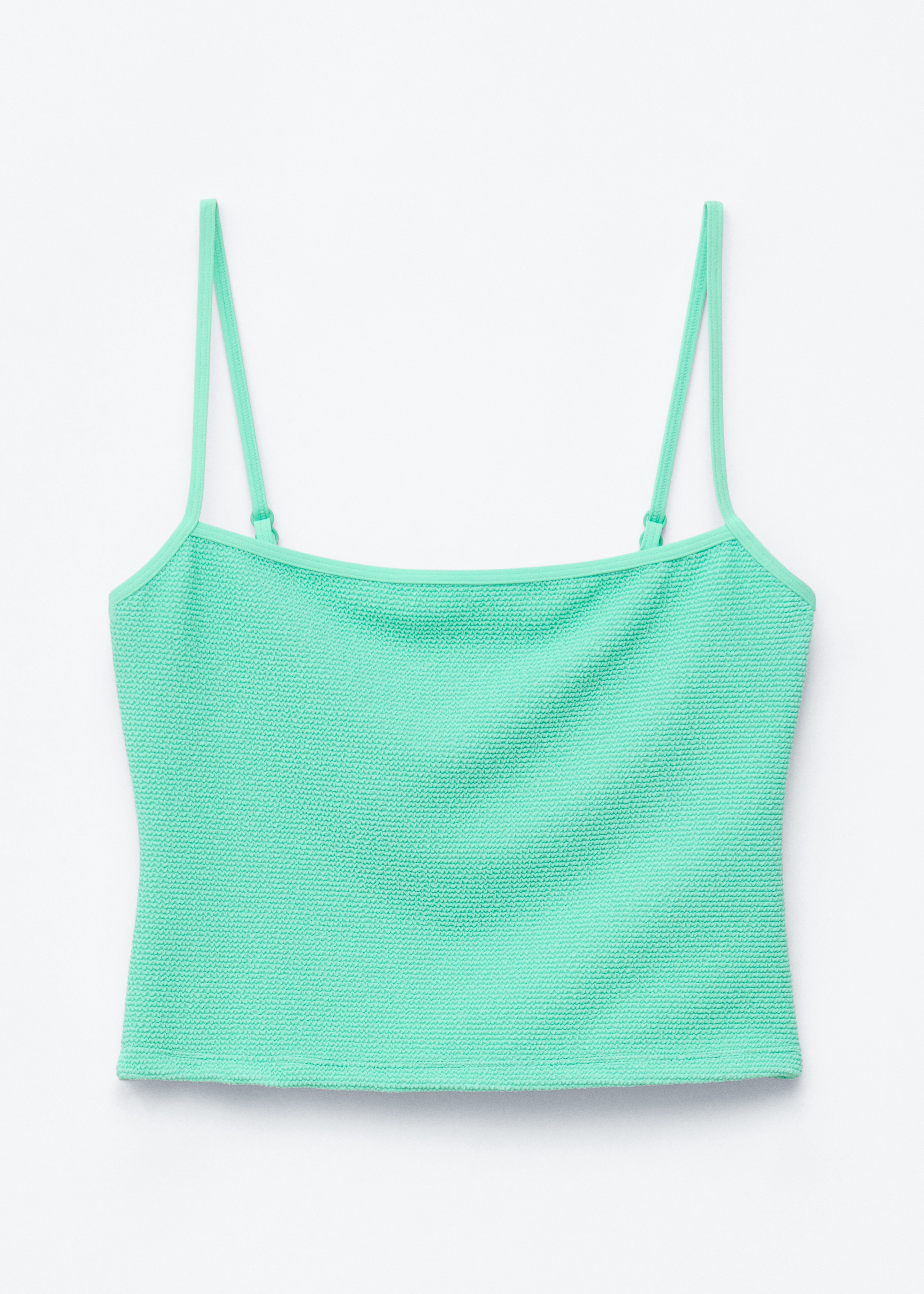 Tankini-Oberteil mit Karree-Ausschnitt - Hellgrün