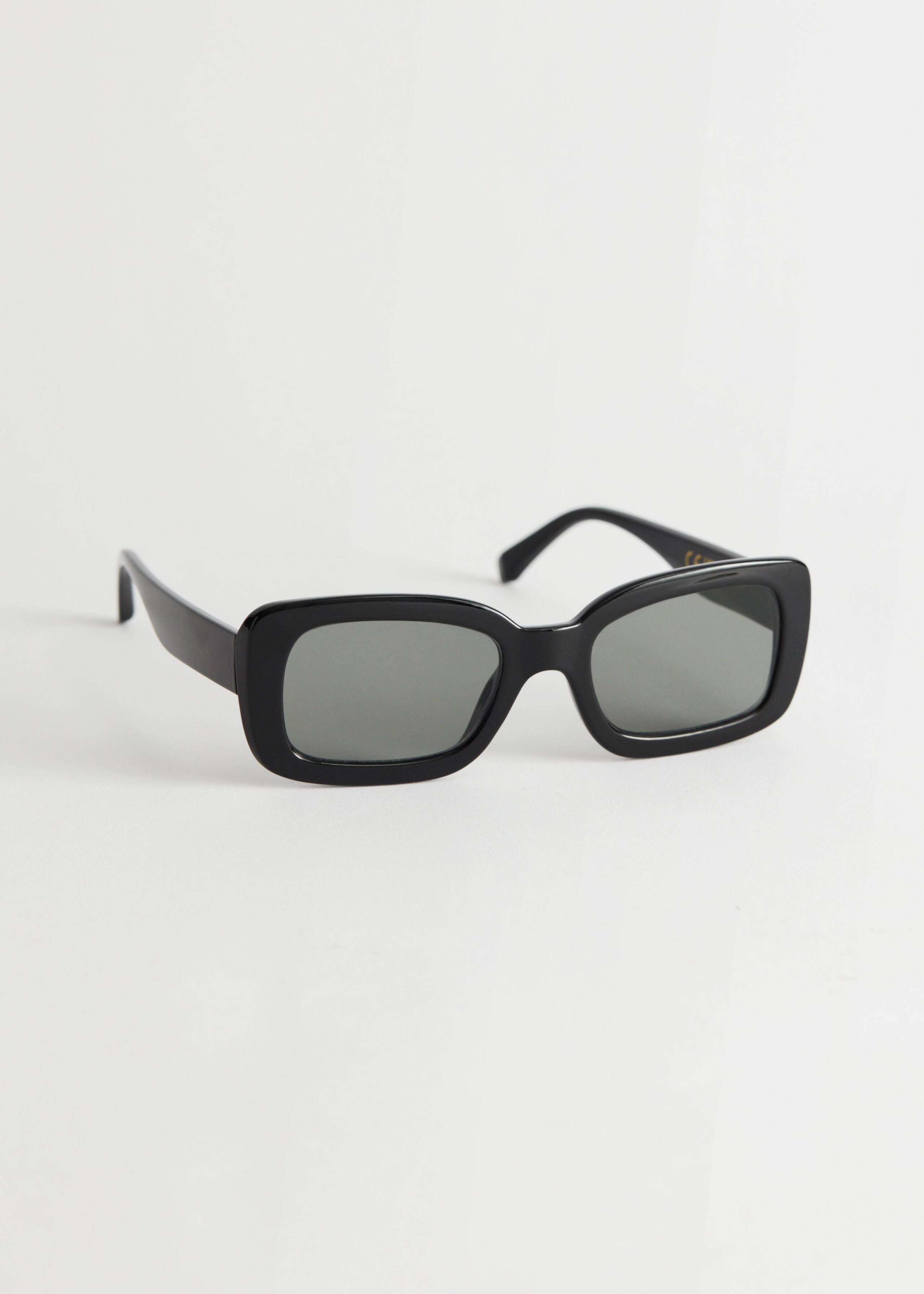 Rectangular Frame Sunglasses - Brown Tortoise - Natura morta