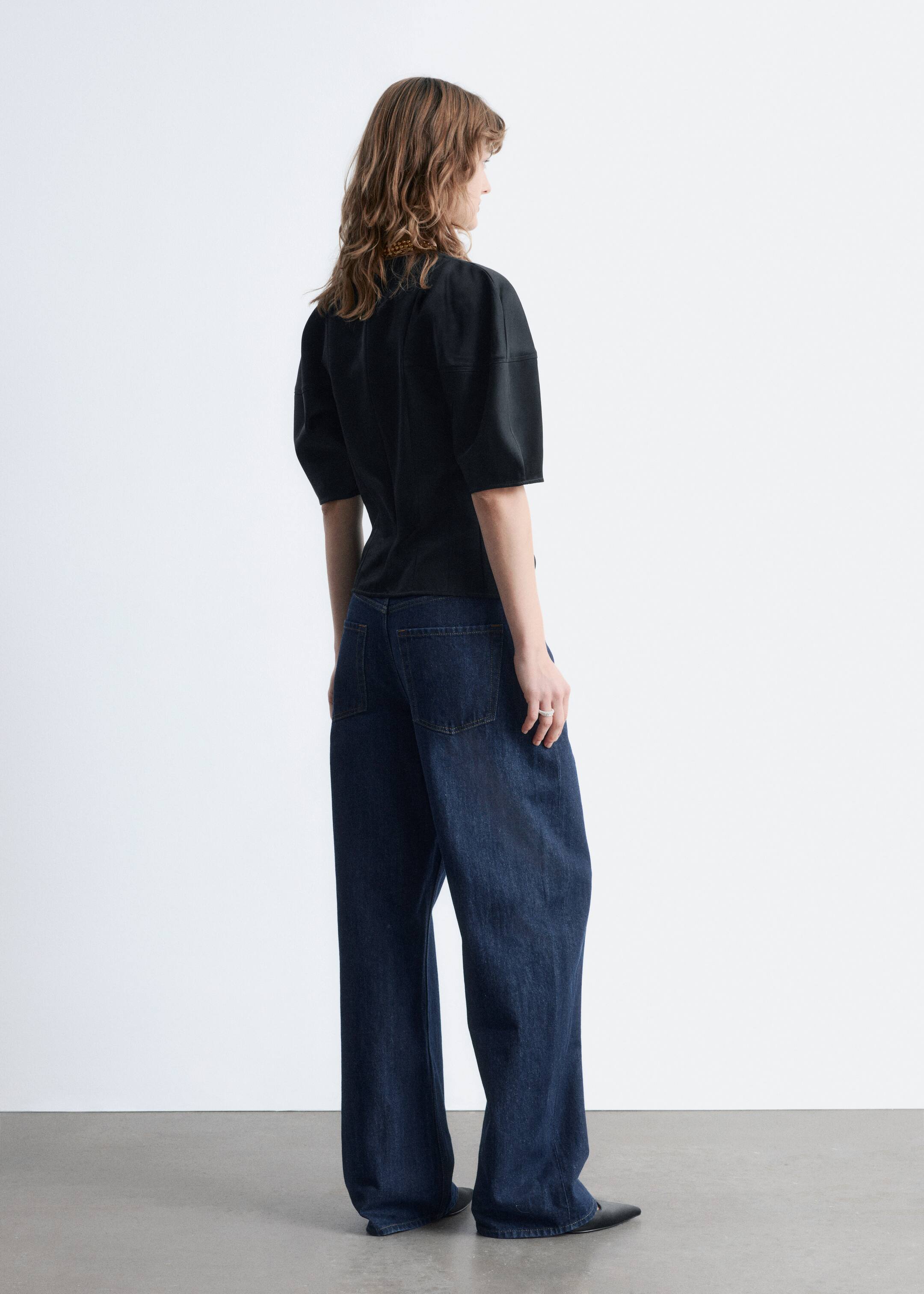 Visualizza immagine più grande: Maglia in raso con maniche a sbuffo - Nero - DONNA | H&M IT 5