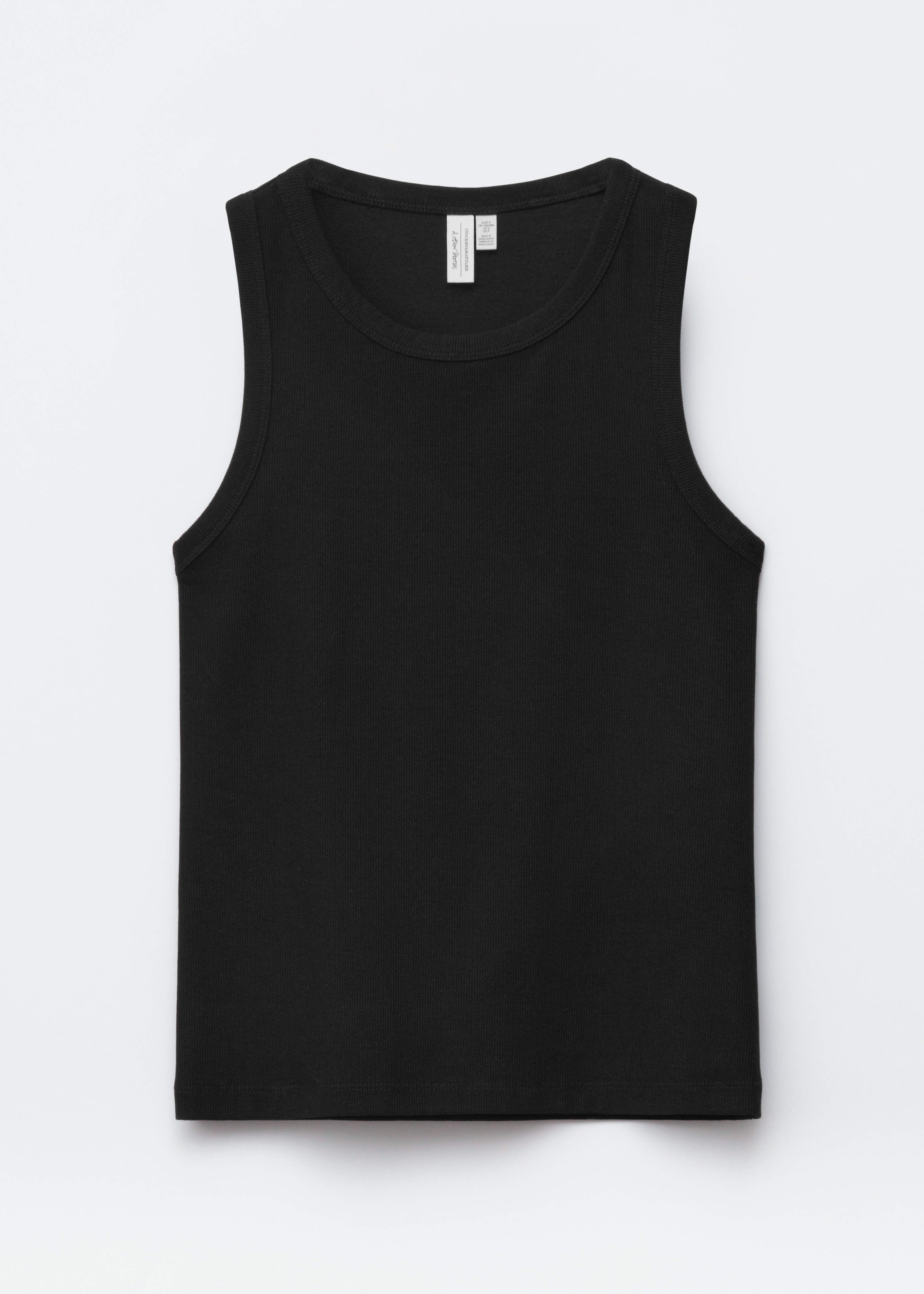Figurbetontes Tanktop - Schwarz