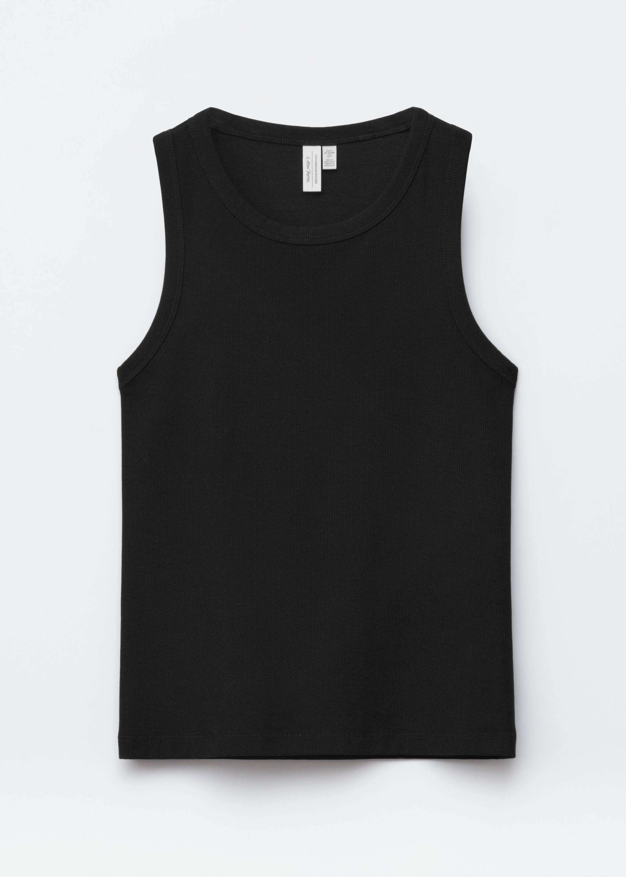 Visa större bild: Figurnära linne - Svart - DAM | H&M SE 6