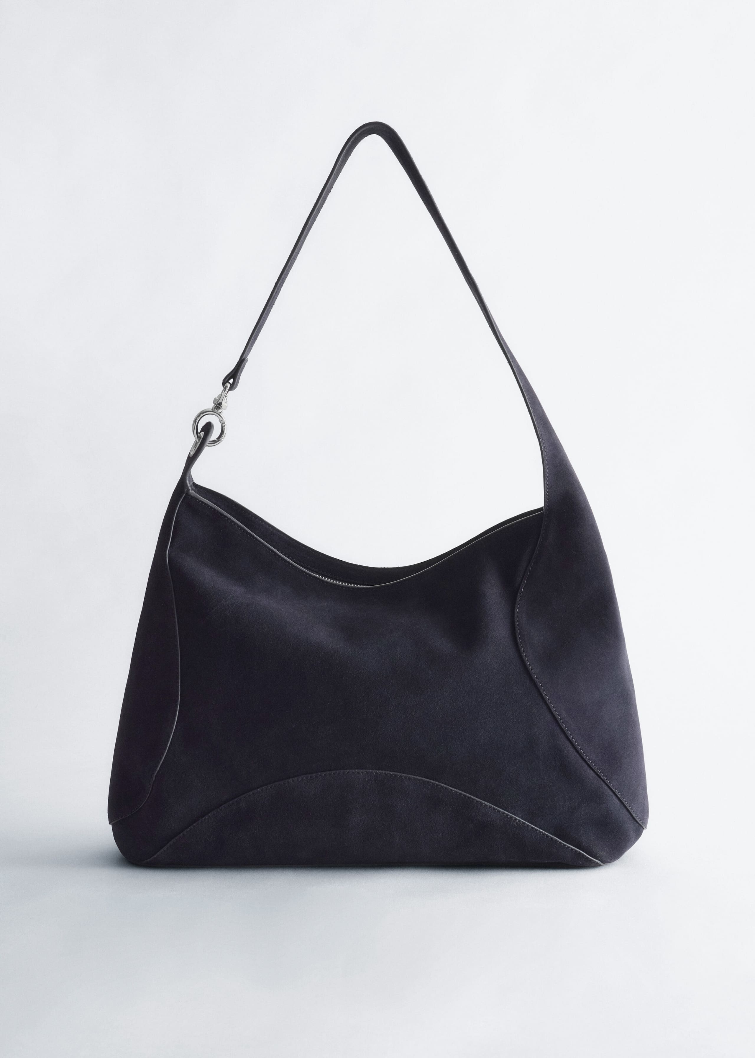 Split-Suede Carryall Bag - Blue - Still Life