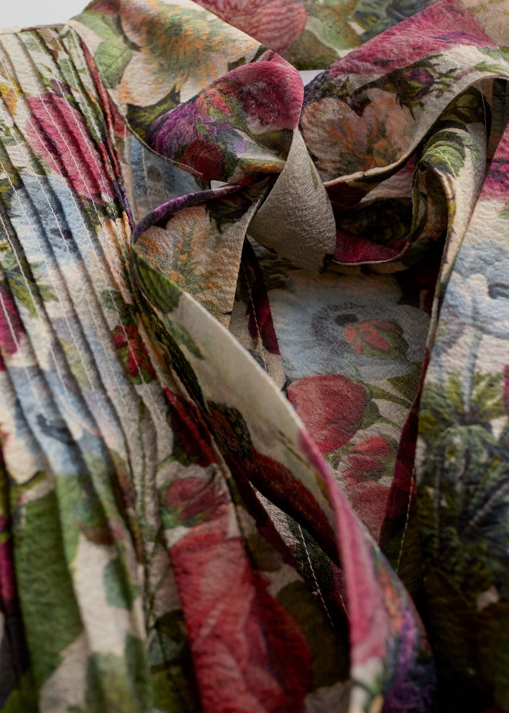 Bell Sleeve Organza Blouse - {{variantName}} - Descriptive Detail
