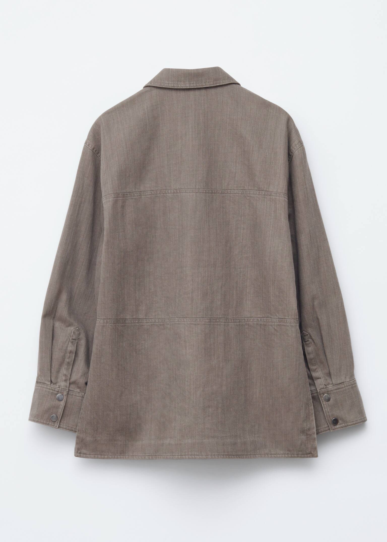 Embroidered Shirt Jacket - Mole/Embroidery - 5