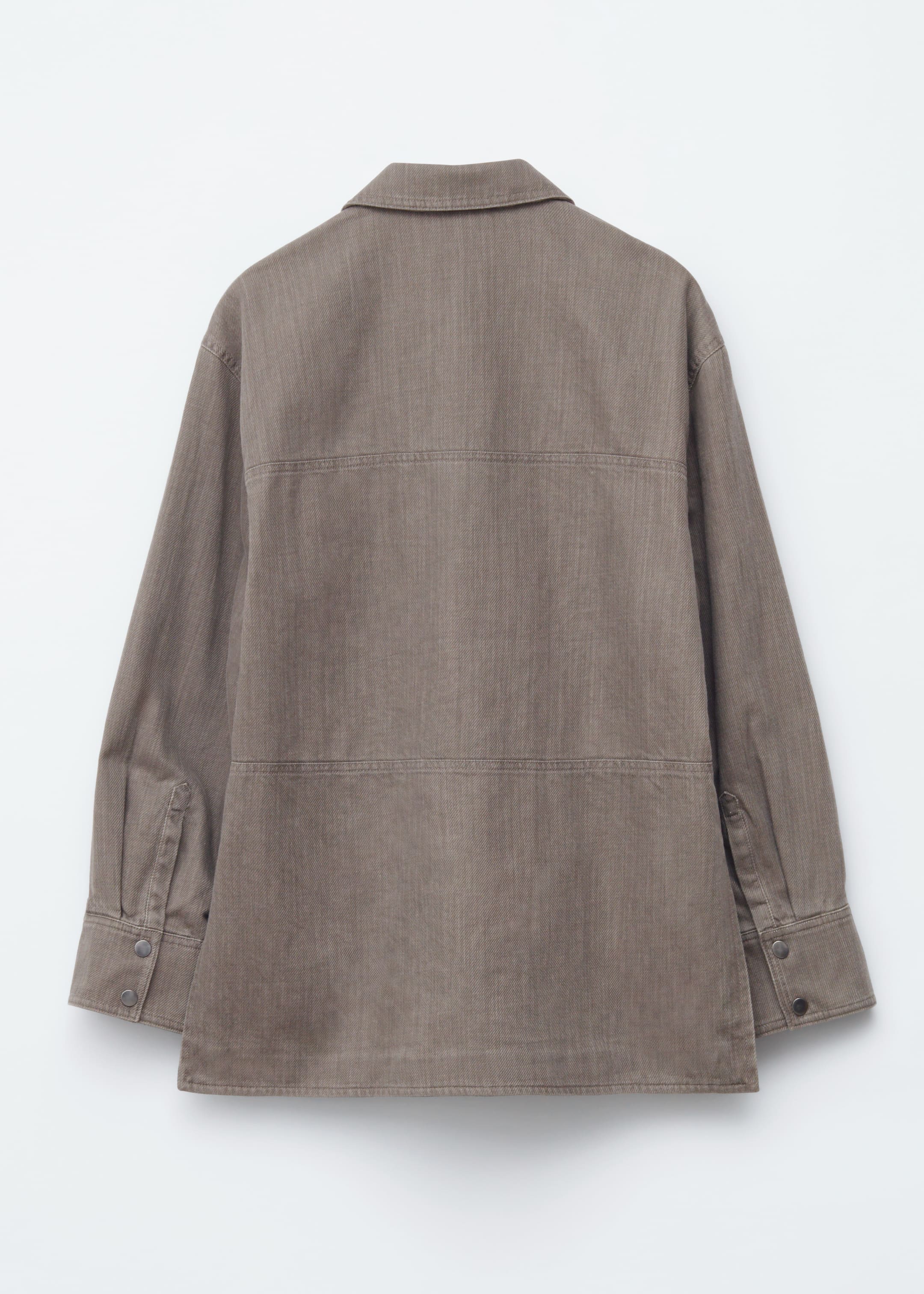 Se større billede: Broderet skjortejakke - Gråbrun / broderi - DAME | H&M DK 8