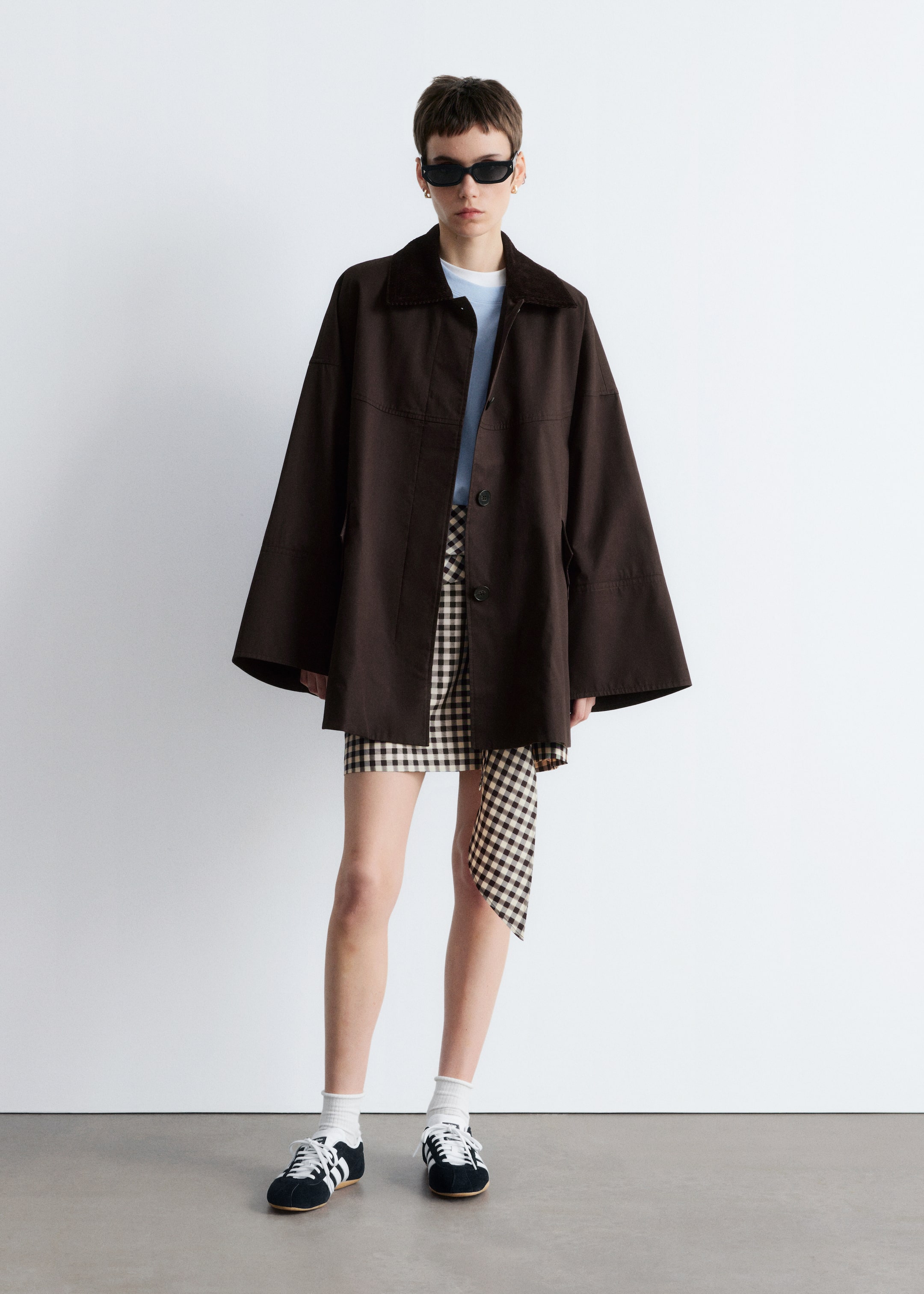 Ver imagen más grande: Chaqueta campestre holgada de silueta acampanada - Marrón oscuro - MUJER | H&M ES 3