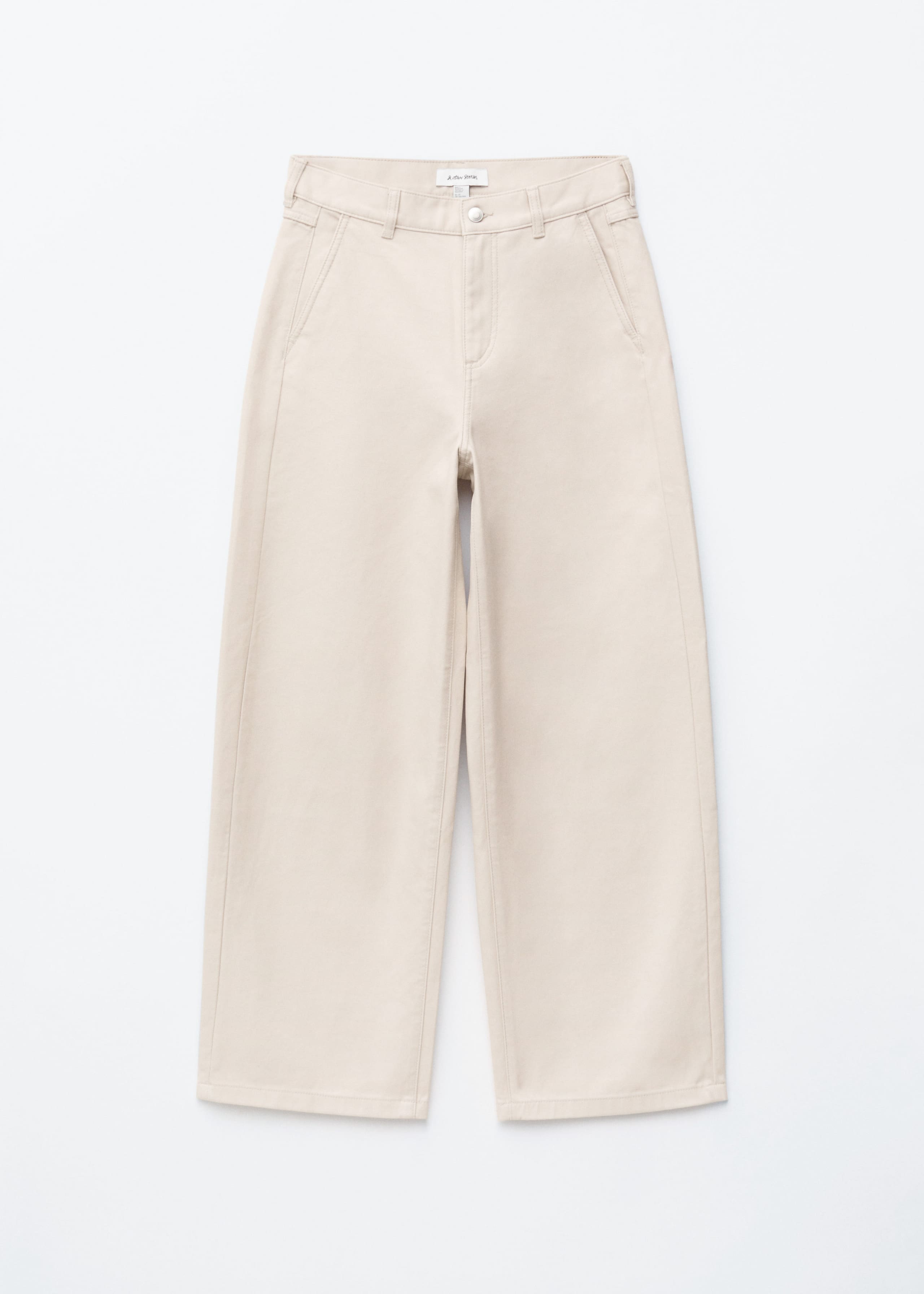 Wide-Leg Cotton Trousers - Rust Brown - Still Life