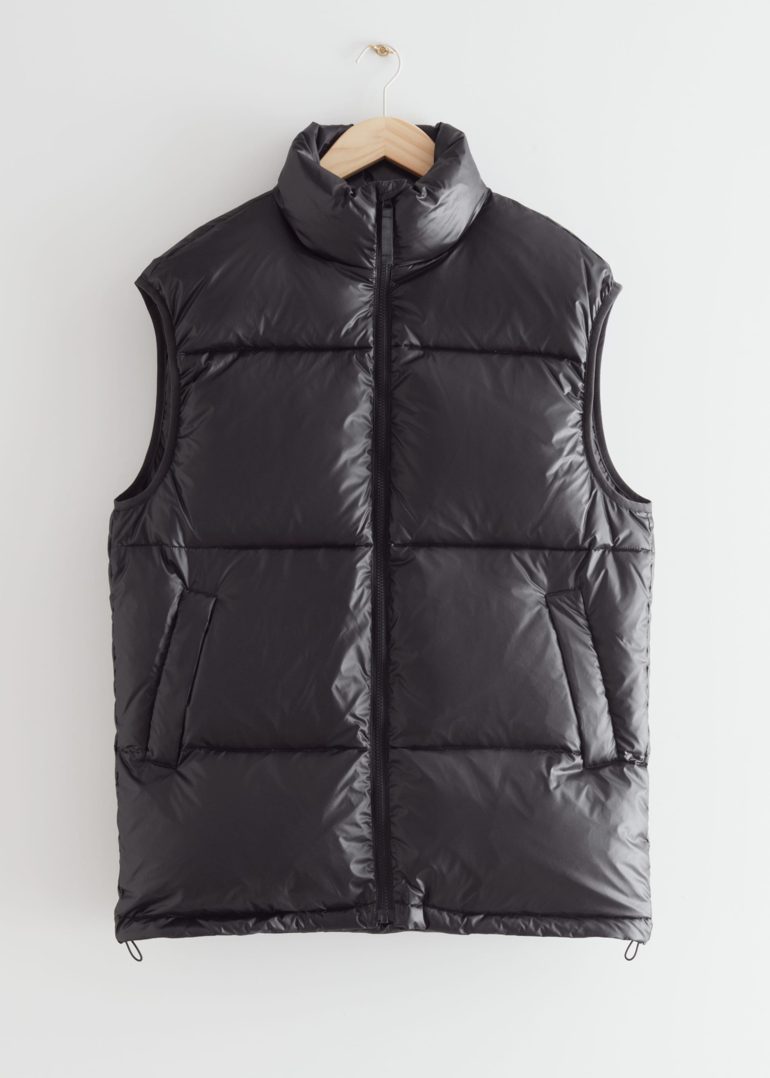 Relaxed Puffer Vest - Black - Stillleben