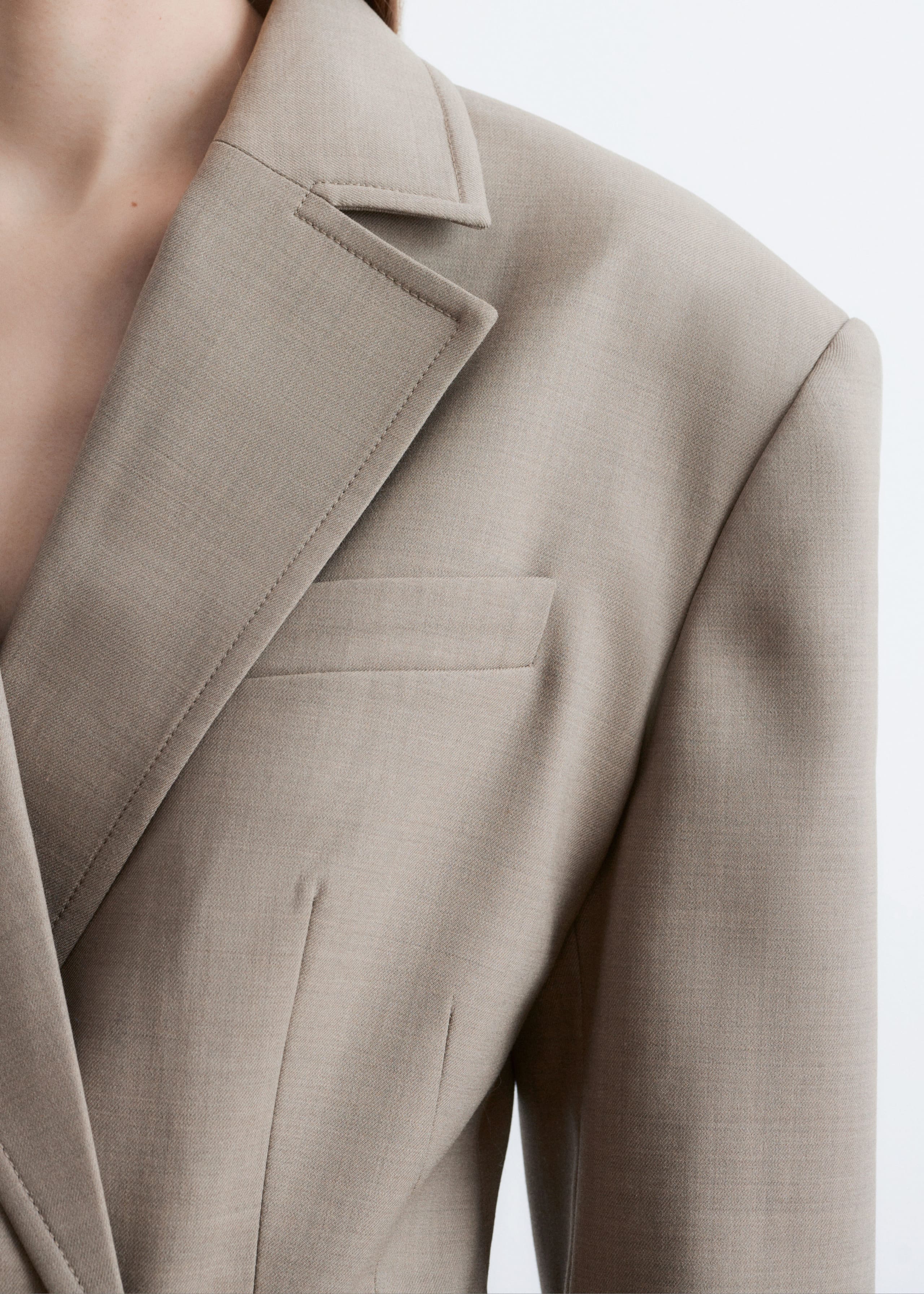 Tapered  Merino-Wool Blazer - Mole - Lookbook