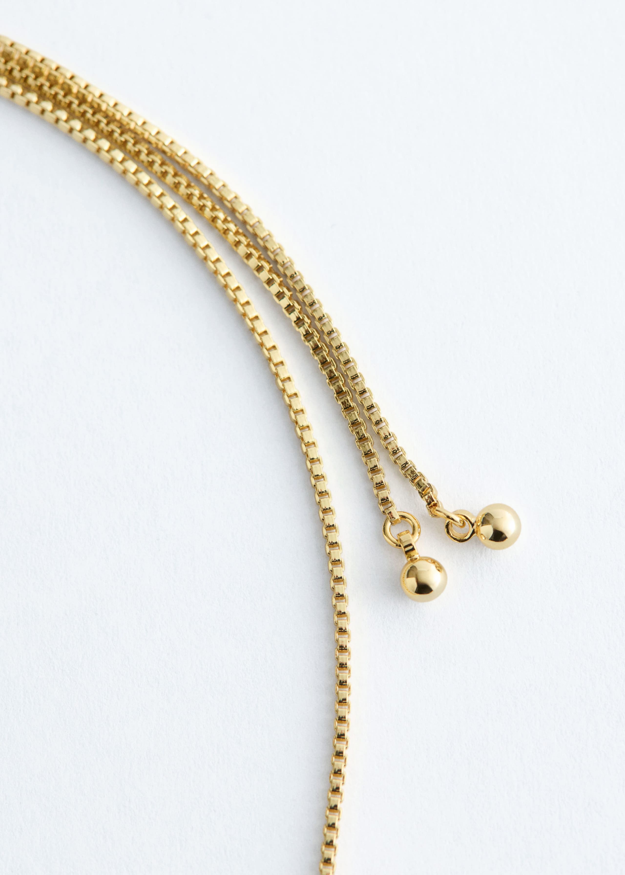 Heart Bead Necklace - Gold - Still Life