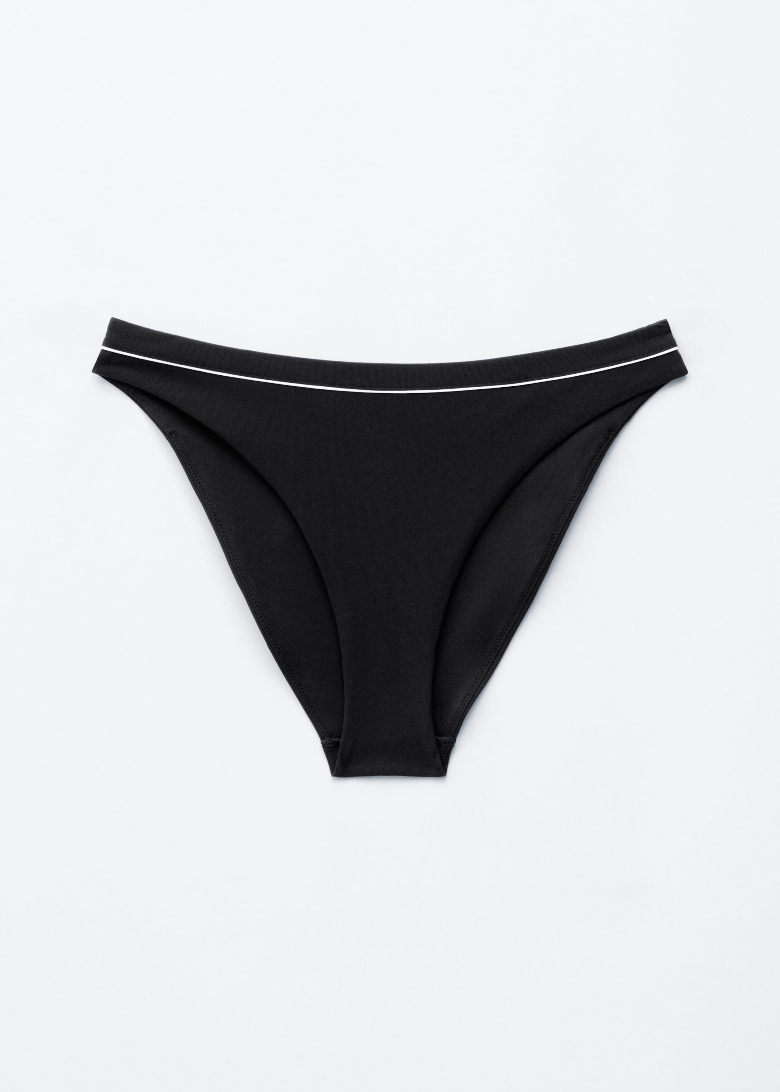 High-Waist Bikini Briefs - Black - Still Life