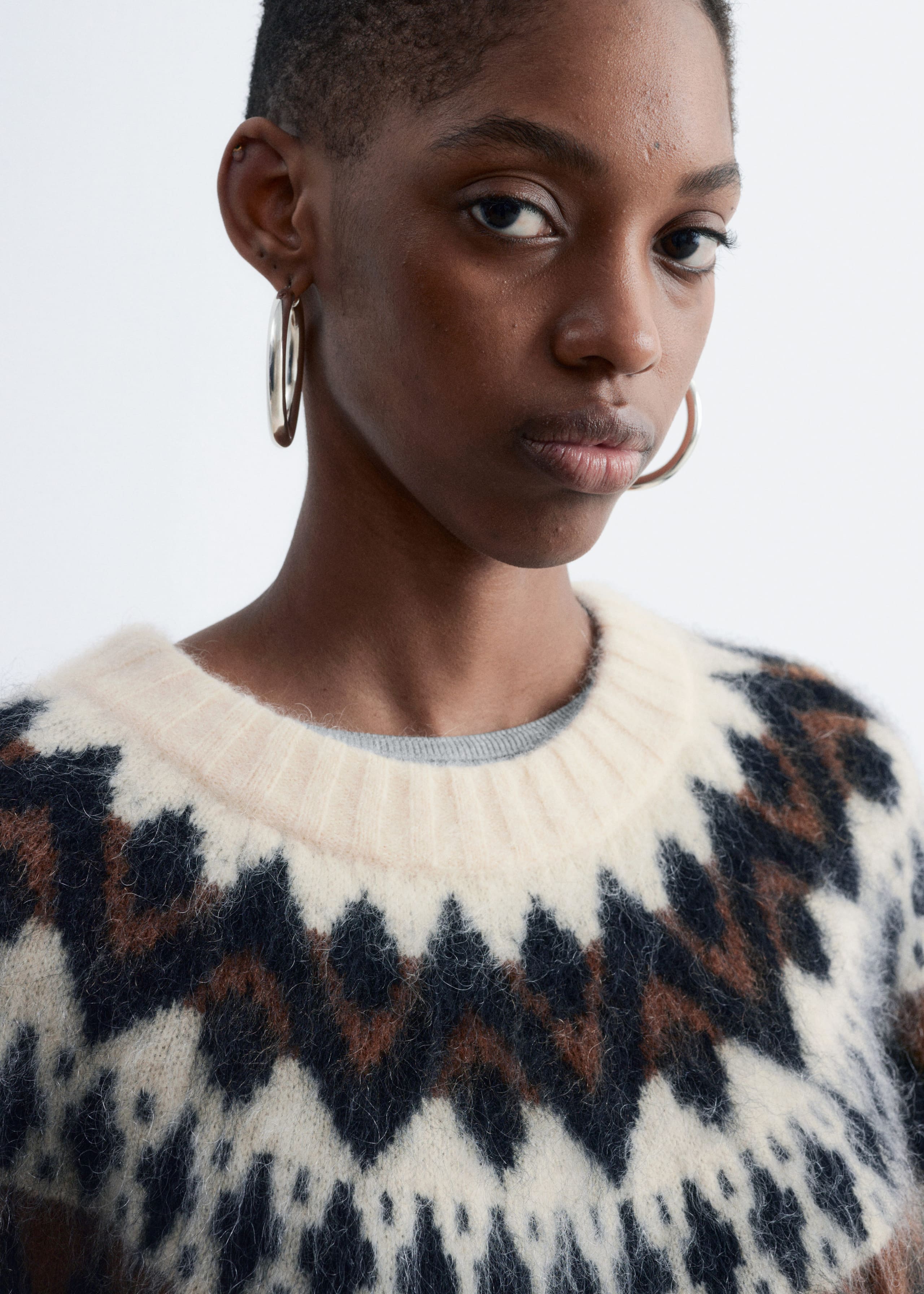 Image of Oversized-Pullover aus Mohair-Mix