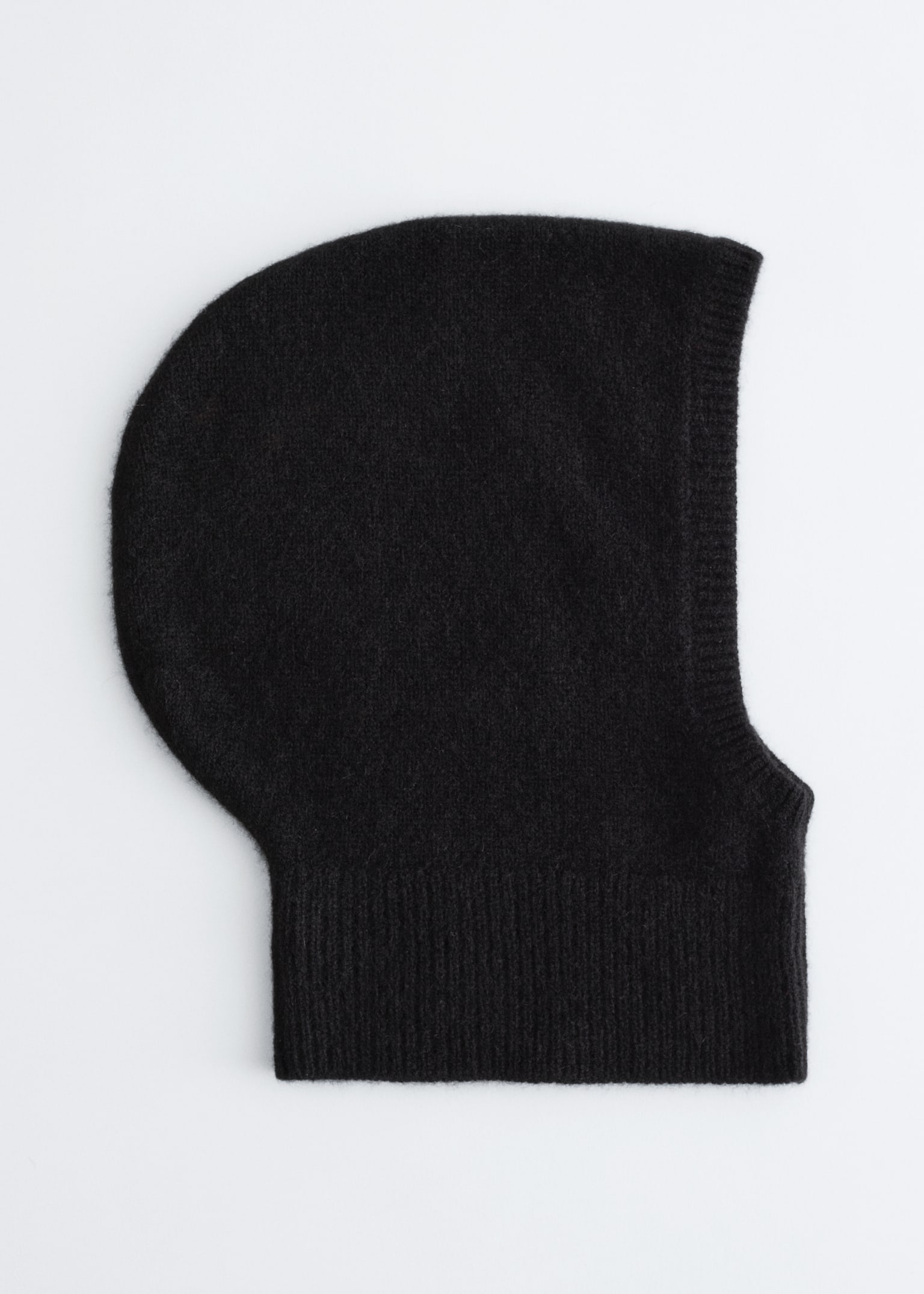 Fitted Cashmere Hood - Fekete