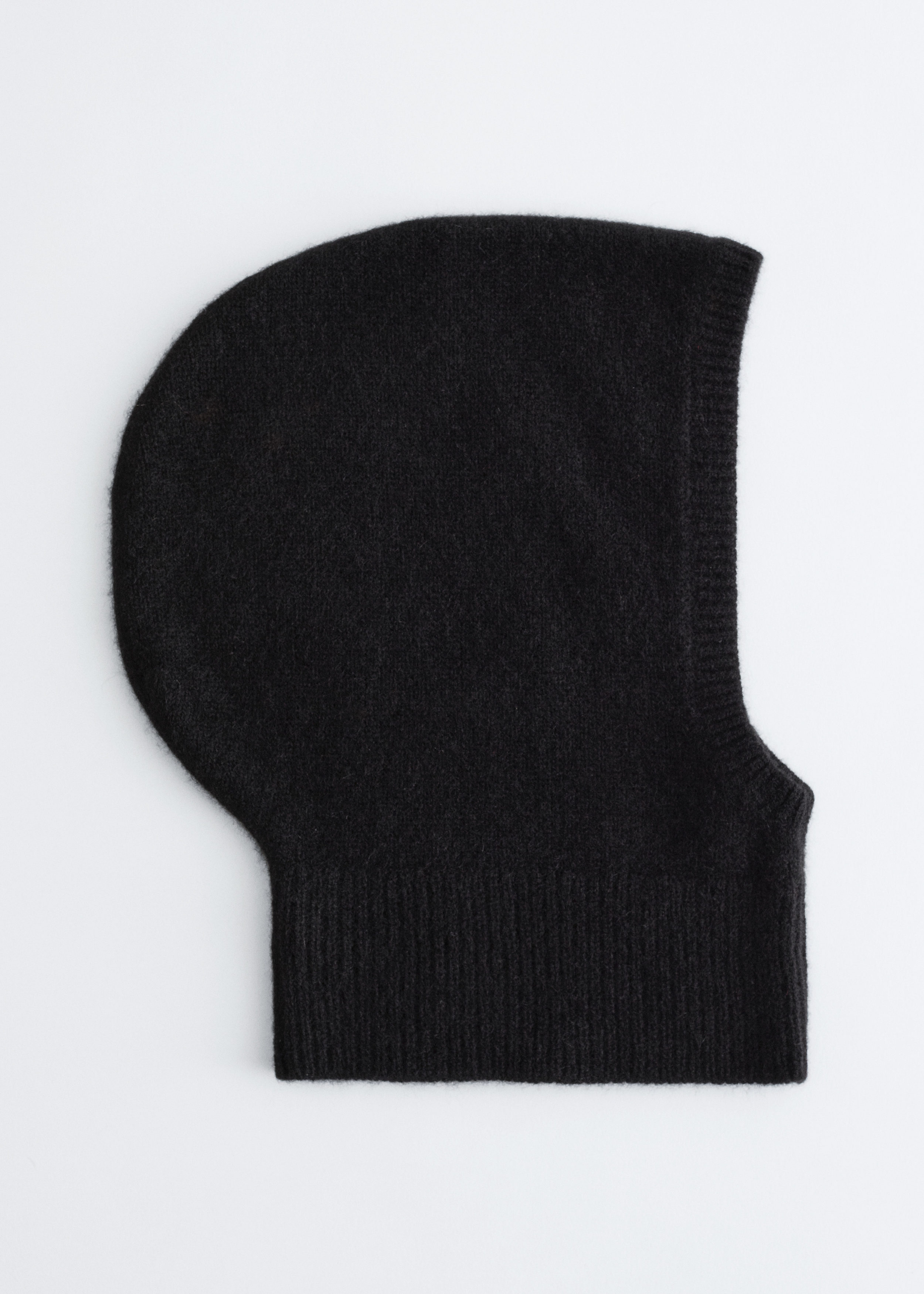 Black cashmere hood Cashmere Knit Hoodie in Black – SVRN main image 2