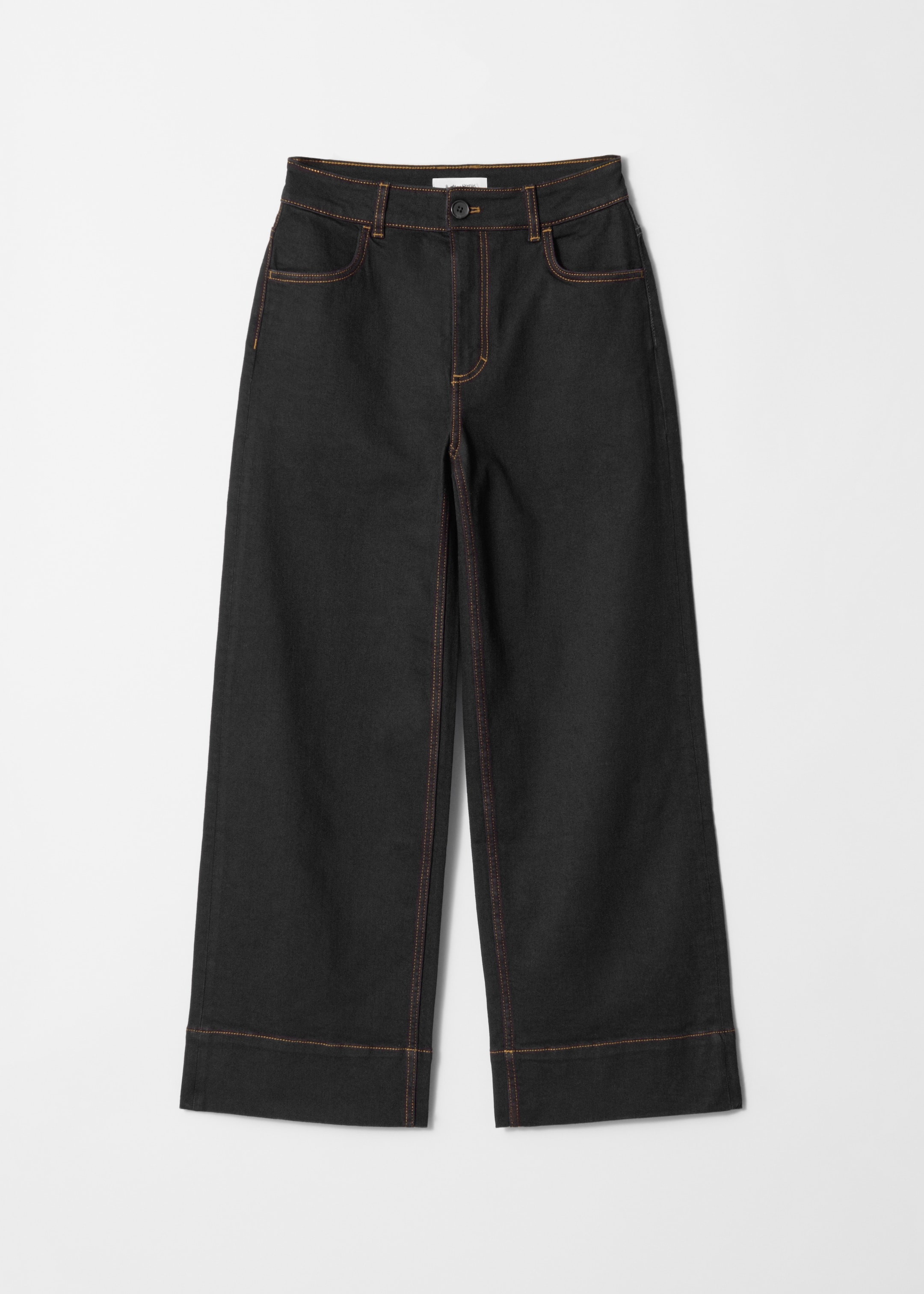 Vis større bilde: Rette croppede jeans - Svart - DAME | H&M NO 6