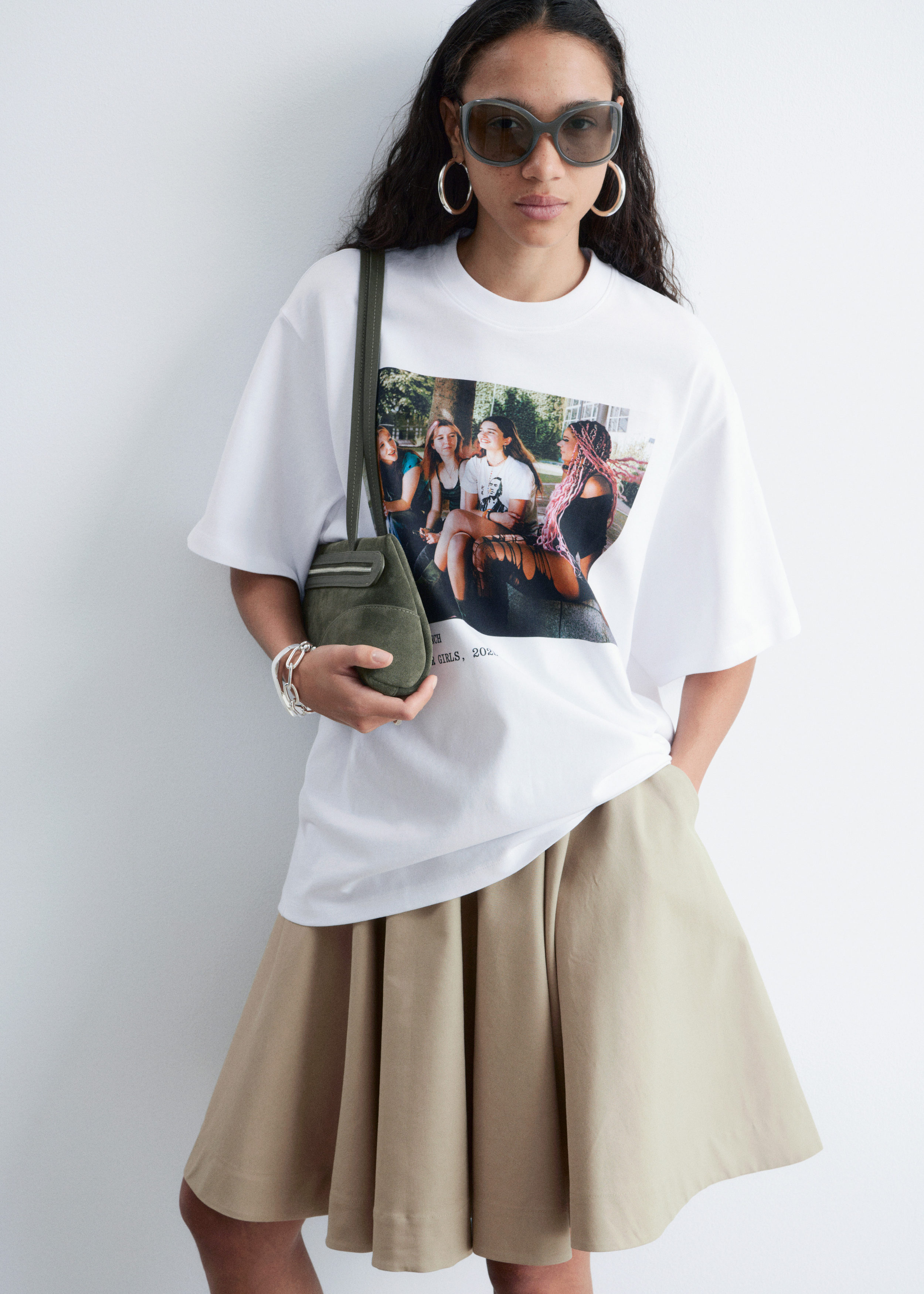 Oversized Print T-Shirt - White/Photo Print - & Other Stories US