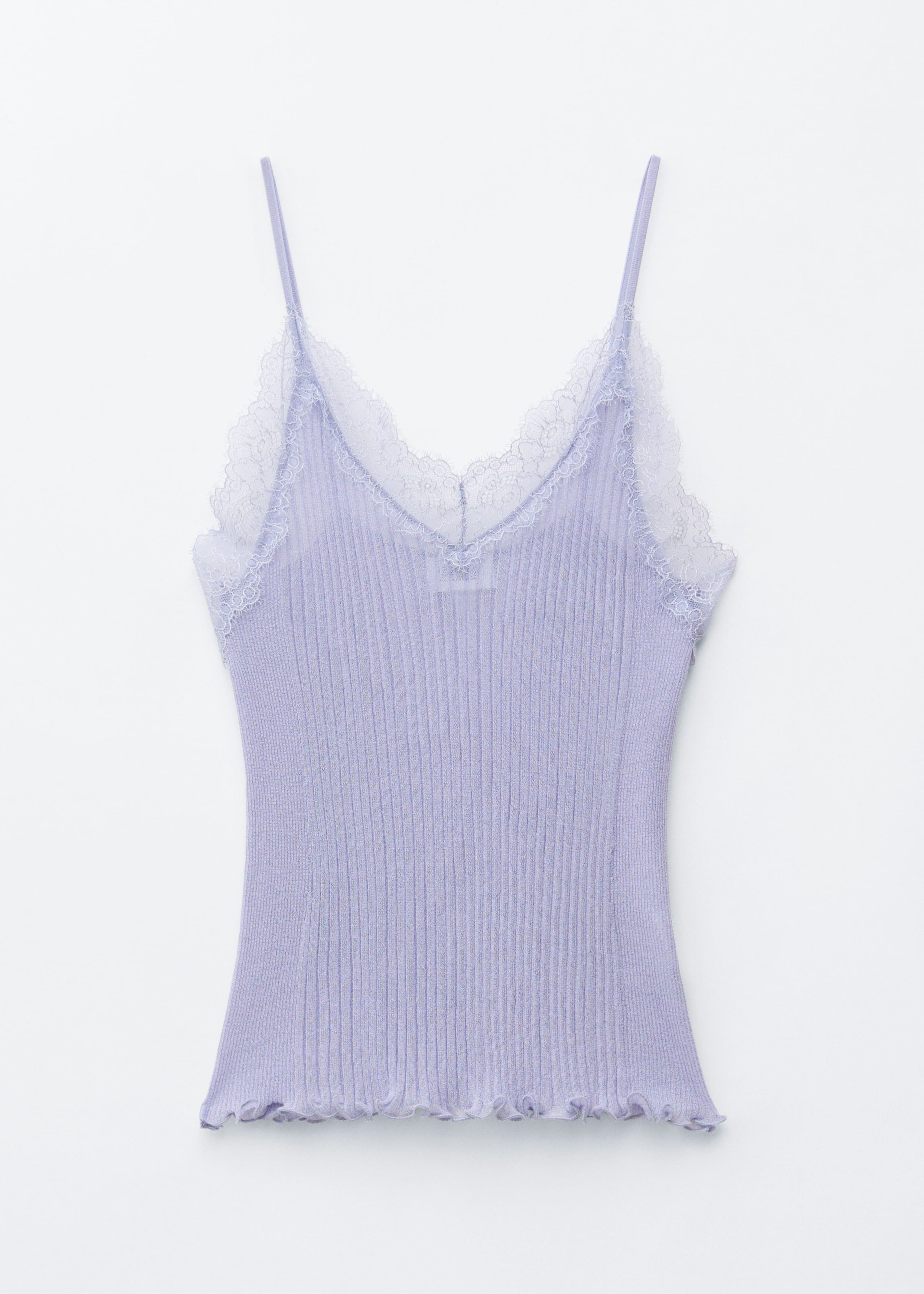 Rib-Knit Lace Camisole - Yellow - Still Life
