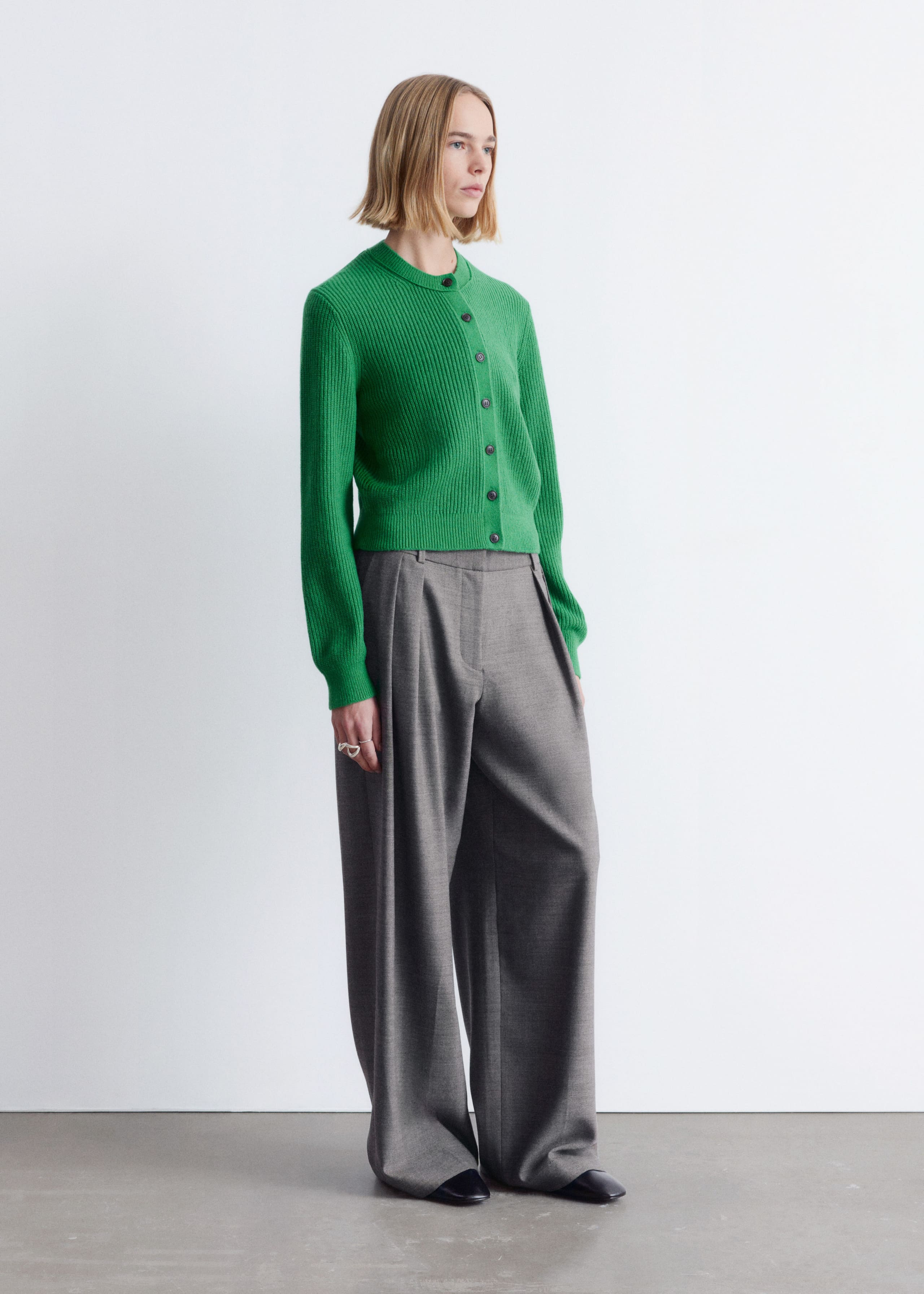 Image of Wool-Blend Cardigan