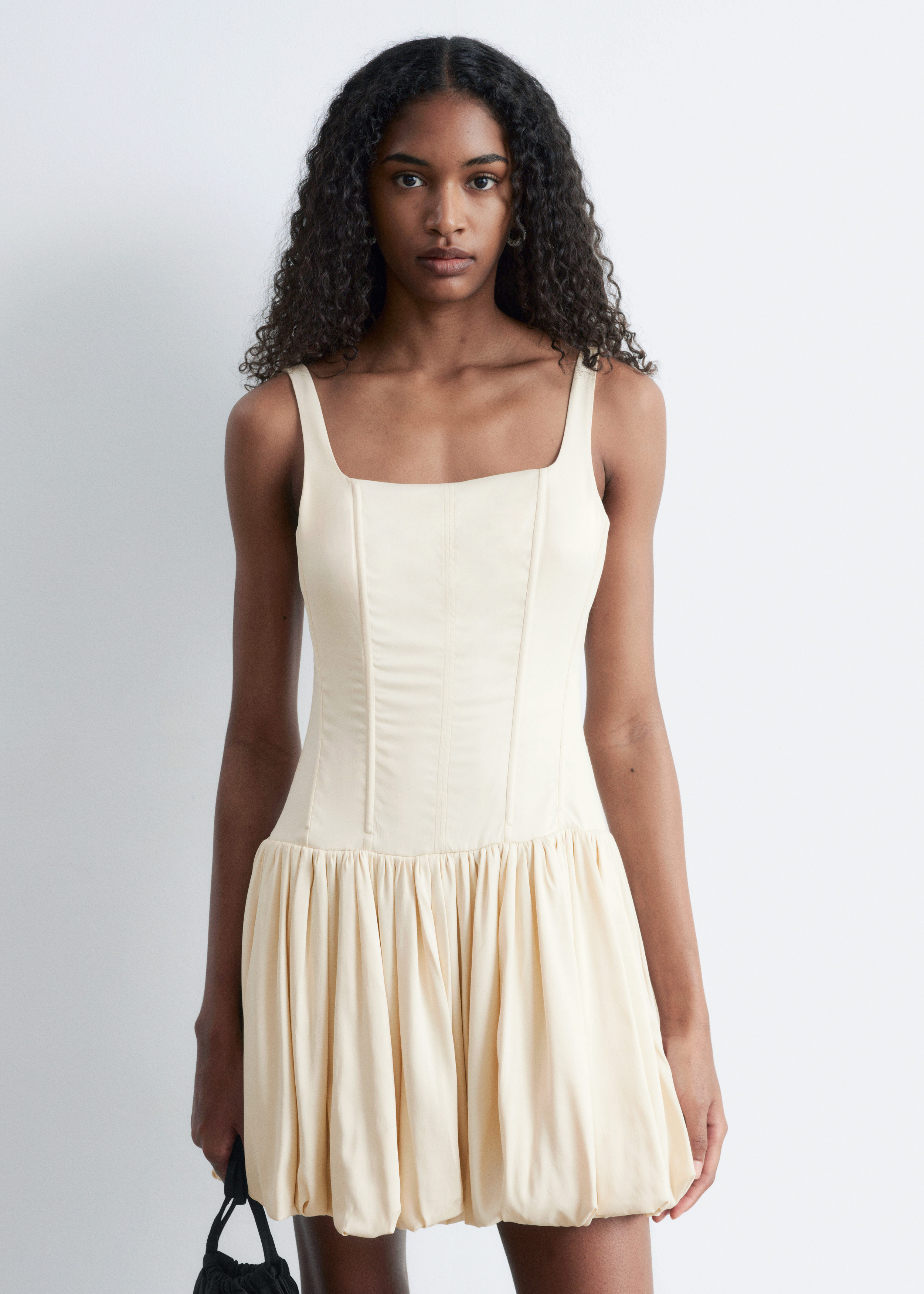 white christmas dresses Pia Sheer-Corset Satin Mini Homecoming Dress -PromGirl