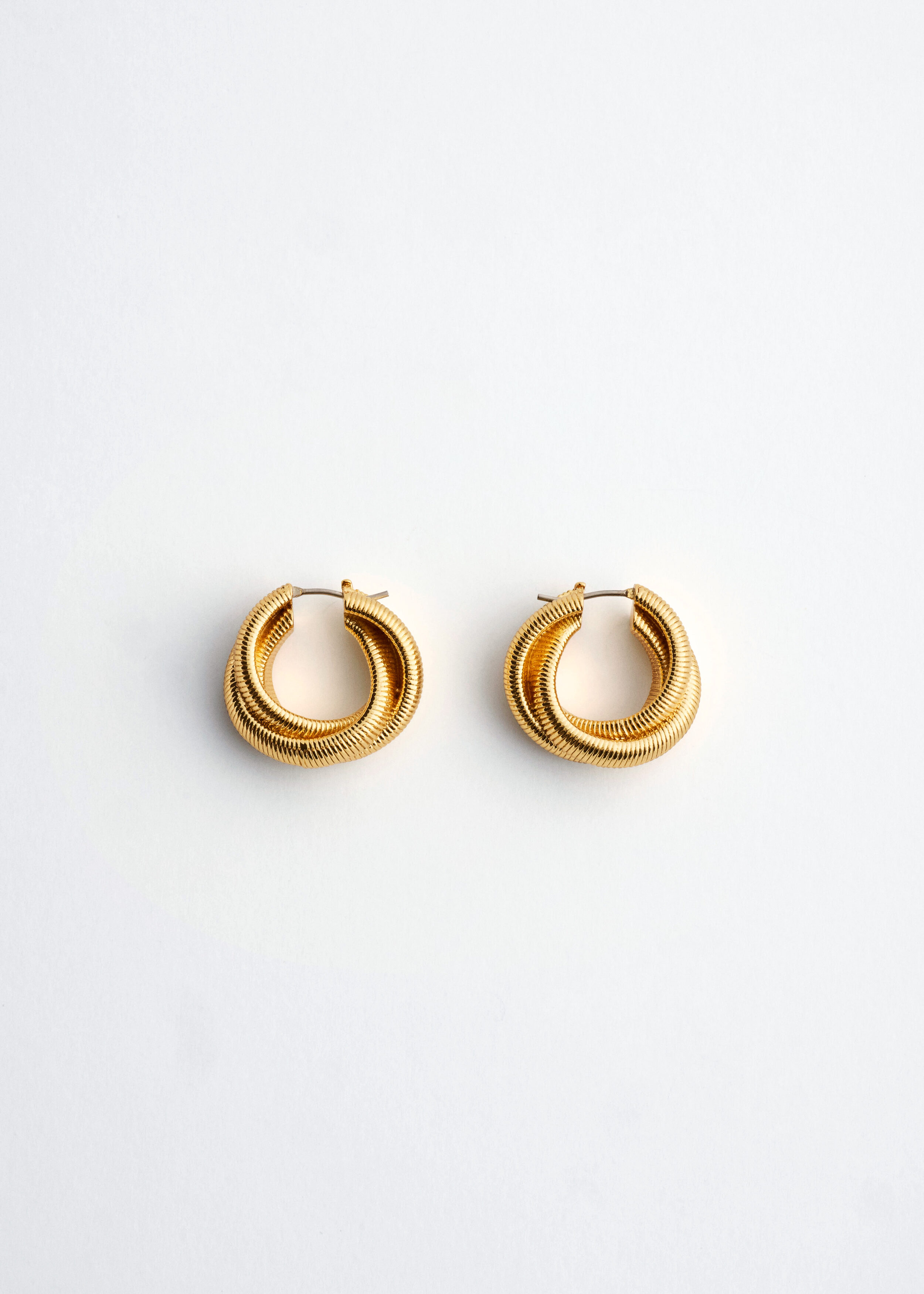 Plated Brass Twisted Hoops by & Other Stories