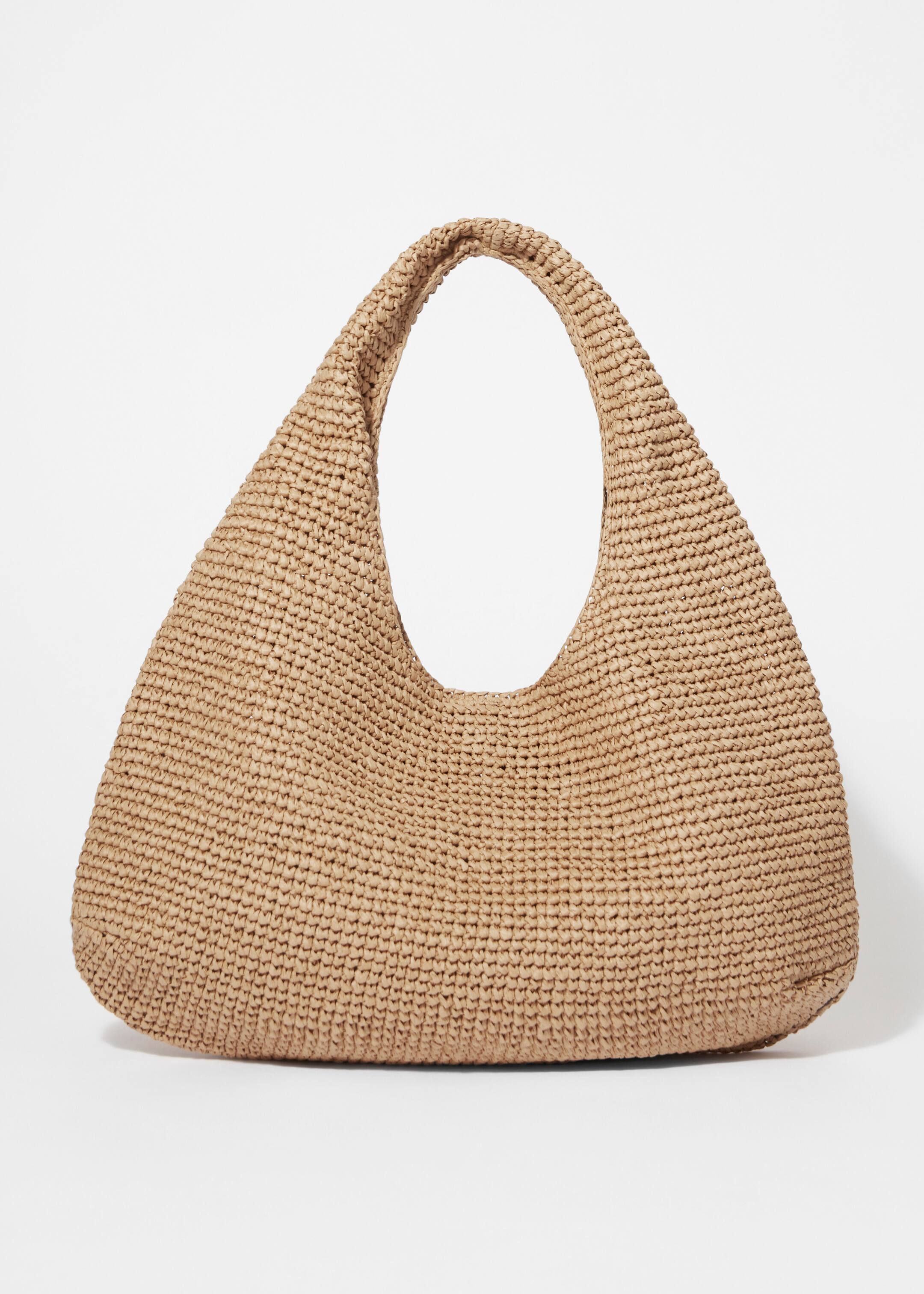 View larger image: Leather-Piping Straw Shoulder Bag - Beige - Ladies | H&M GB 2