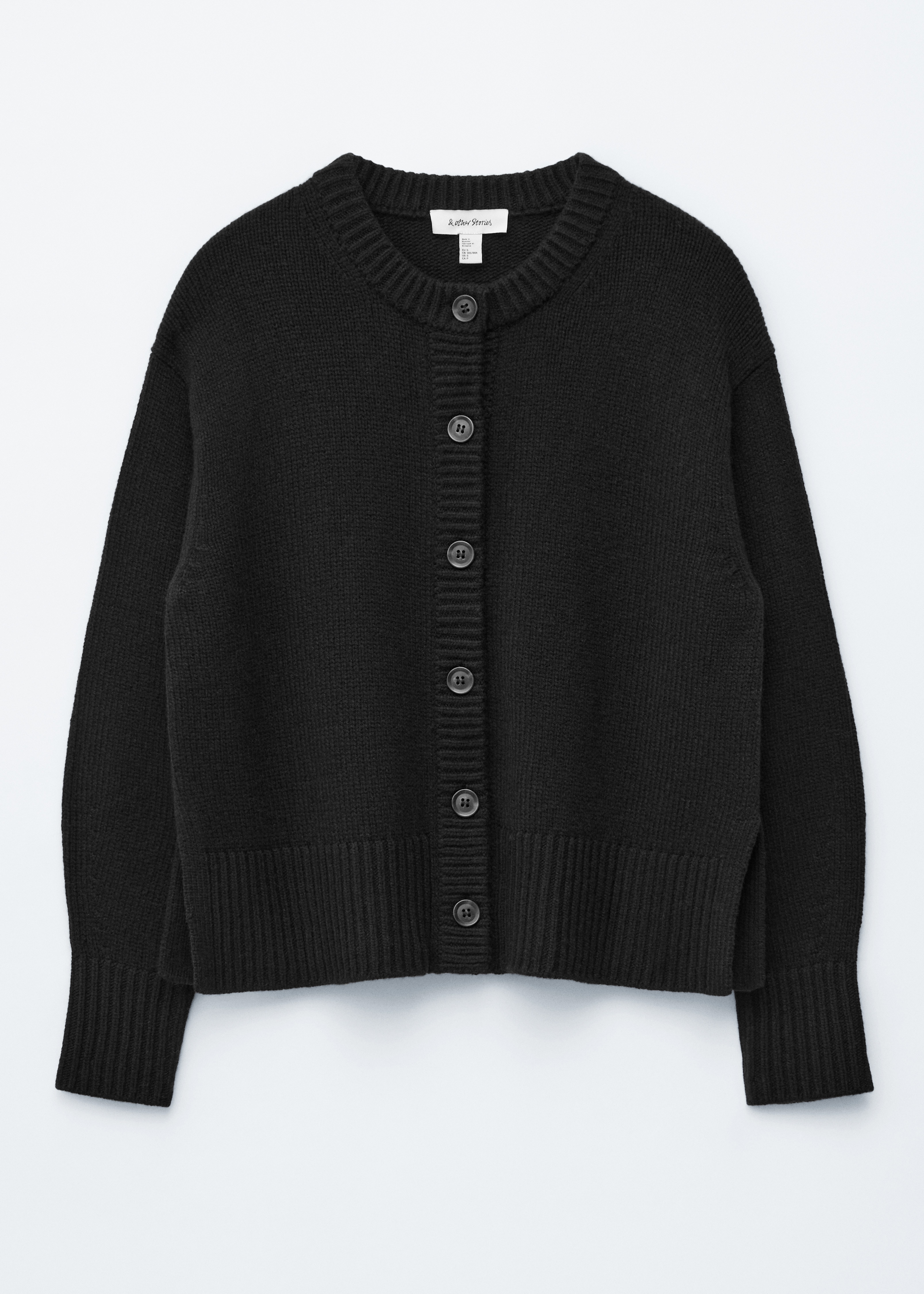 Cardigan en cachemire mélangé - Noir/Taupe